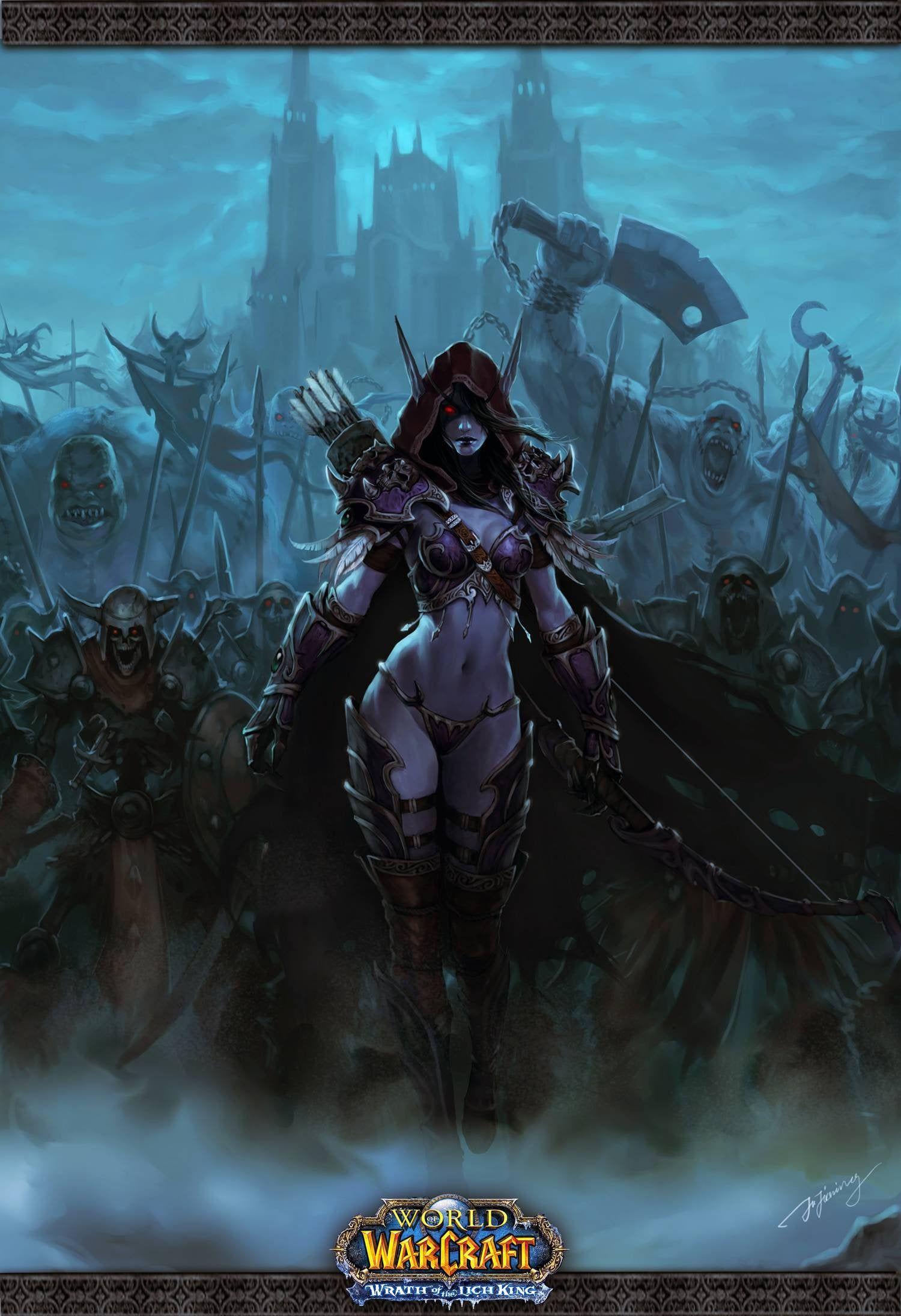 1500x2192 Sylvanas mobile wallpaper