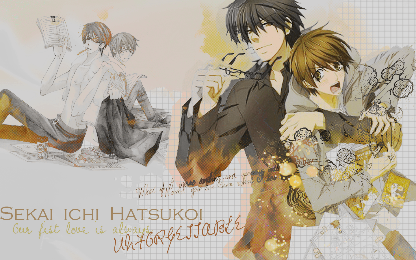 1440x900 Sekai Ichi Hatsukoi fonds d'écran Hatsukoi fond d'écran