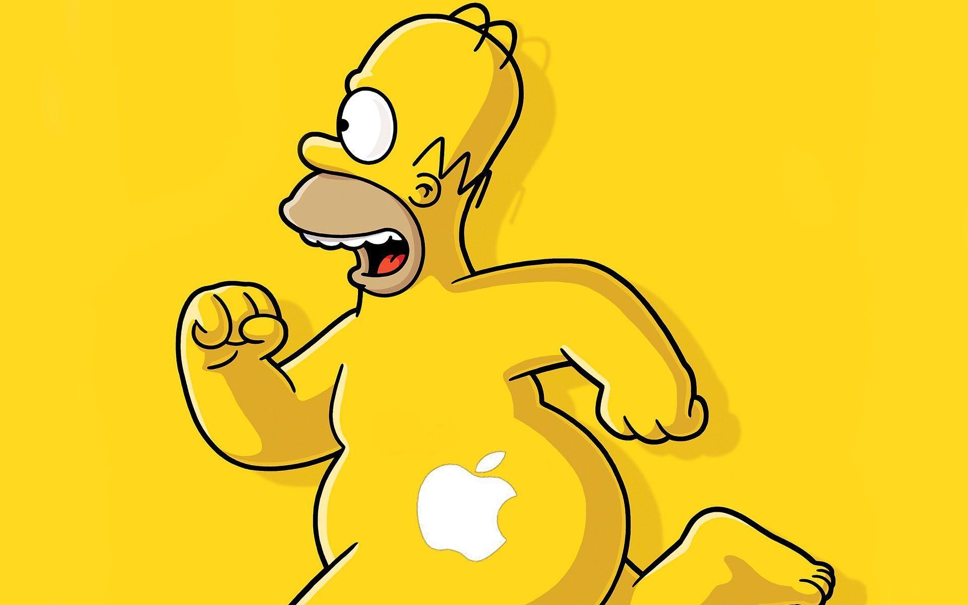 1920x1200 The Simpsons Apple Wallpaper