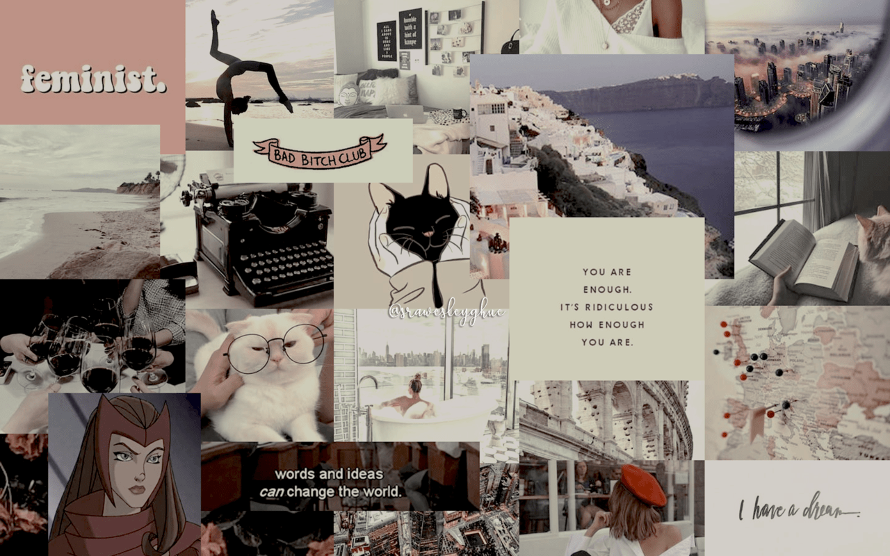 1280x800 Indie Vibe Collage Laptop Wallpaper