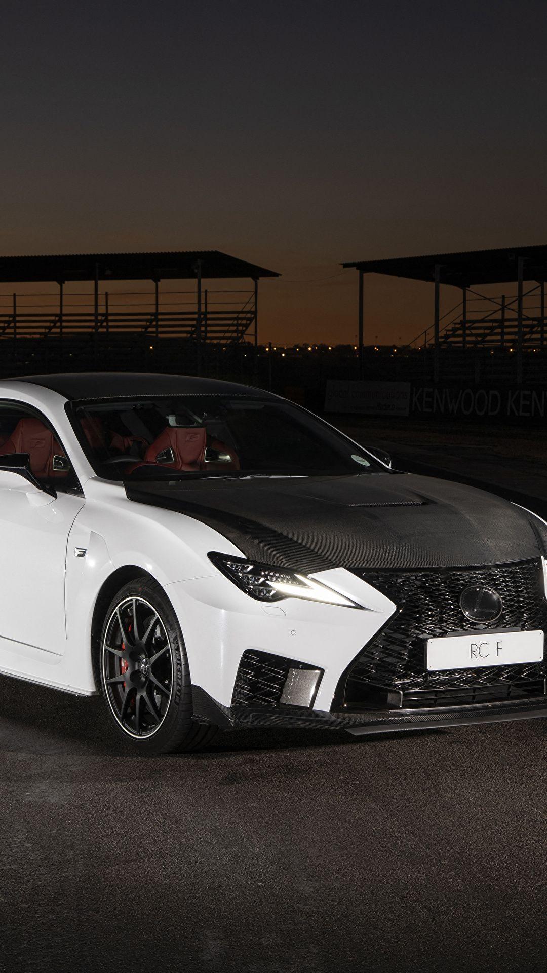 1080x1920 Desktop Wallpaper Lexus 2019 RC F Track Edition White 1080x1920