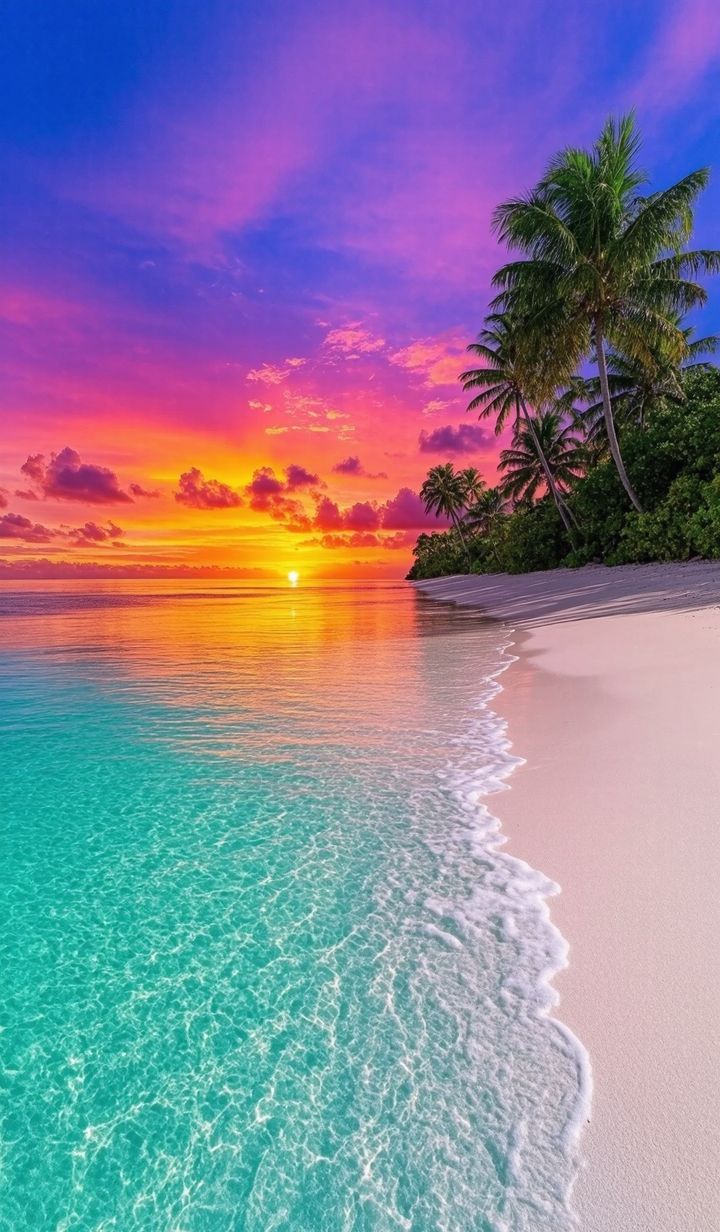 720x1232 Discover 29 Beautiful sunset picture and sunset wallpaper ideas. beautiful ocean picture, colorful sunset over calm ocean, colorful sunset over the sea and more