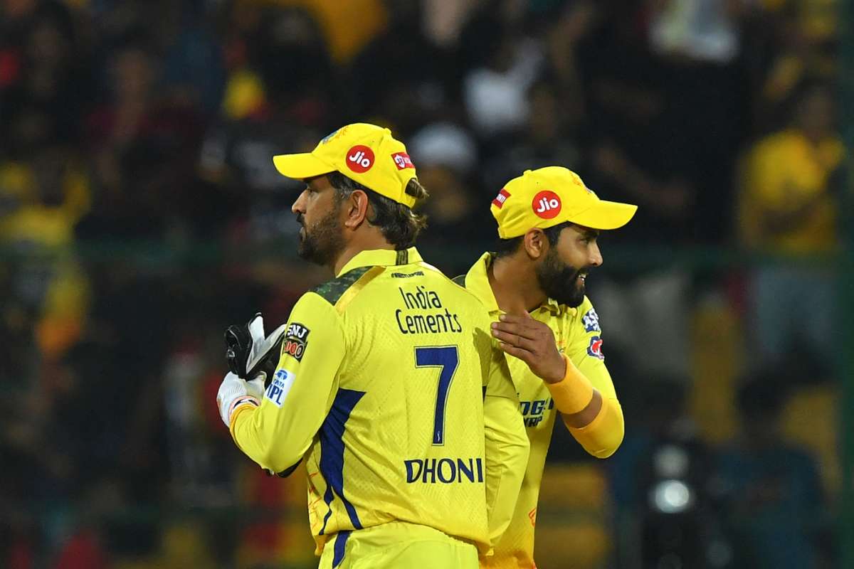 1200x800 MS Dhoni and Ravindra Jadeja get together after the win