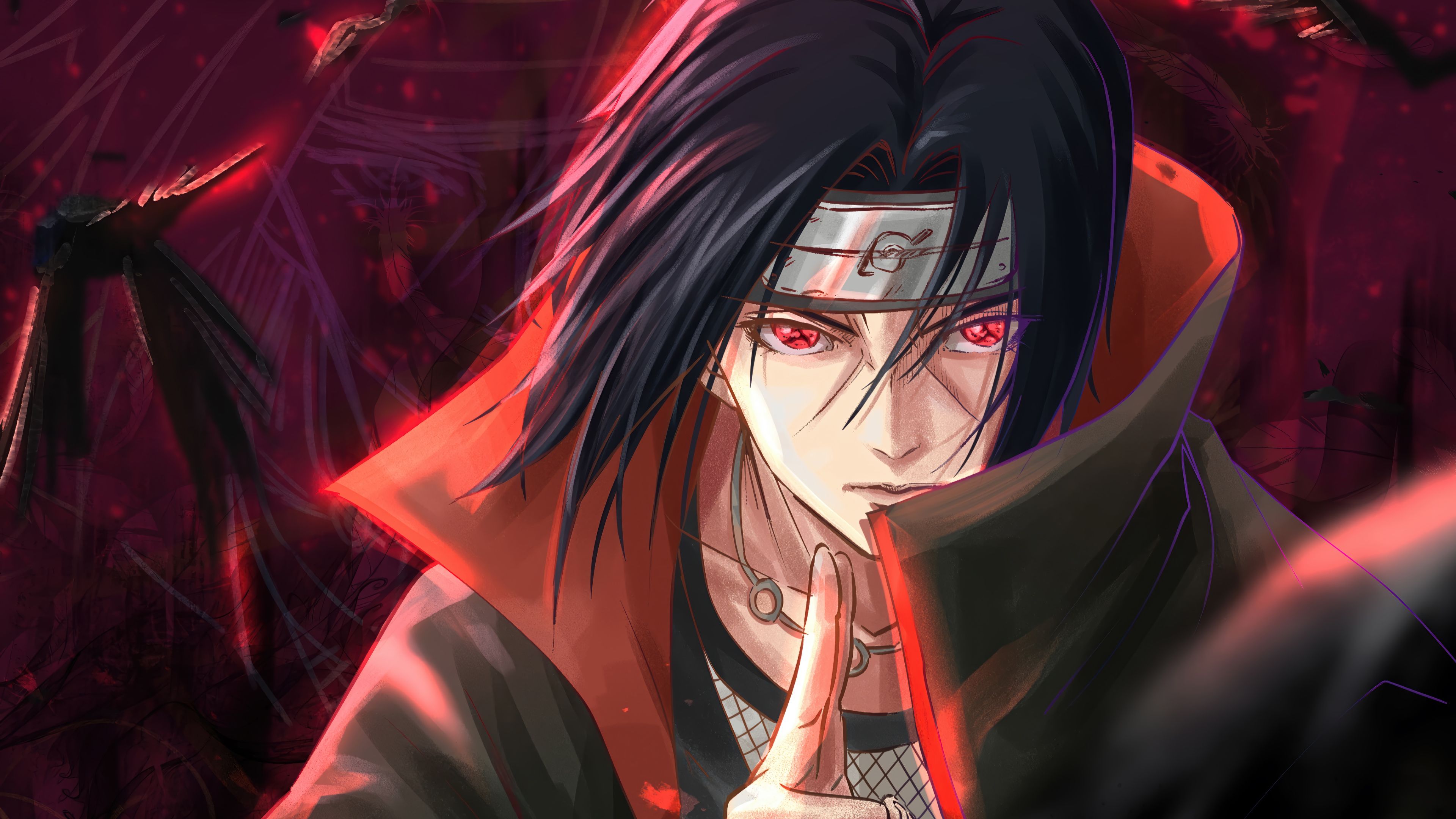 3840x2160 Itachi Sharingan Akatsuki Wallpaper 4K HD PC