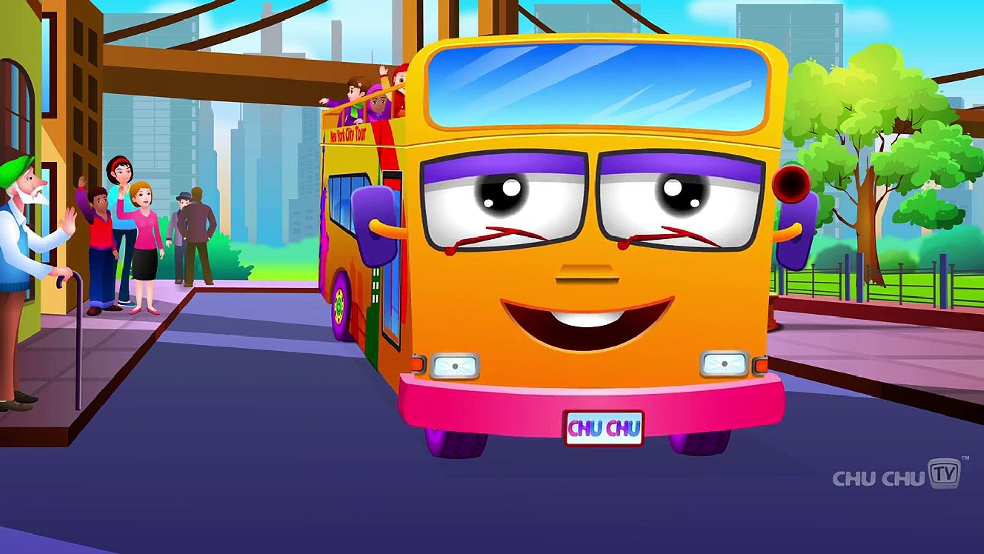 1920x1080 Wheels On The Bus York City Nursery Rhyme