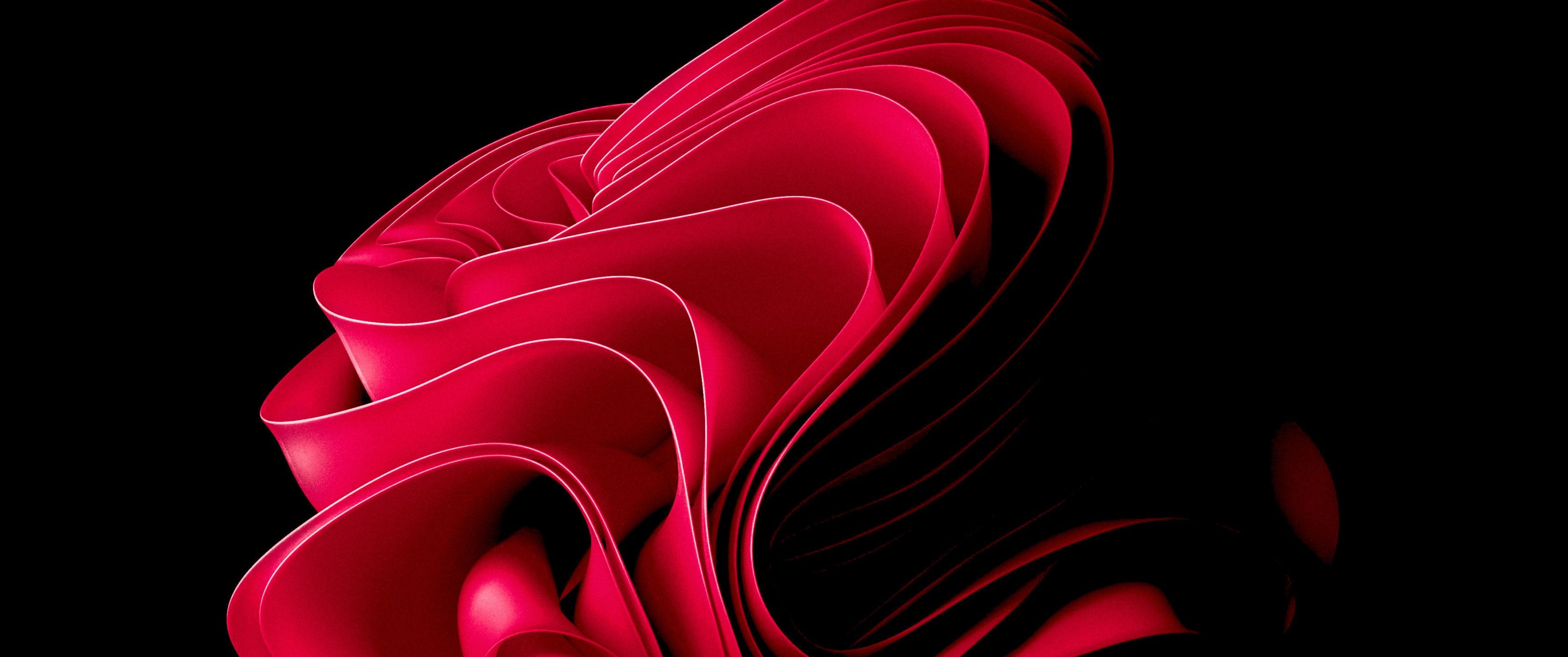 3440x1440 Red Wallpaper