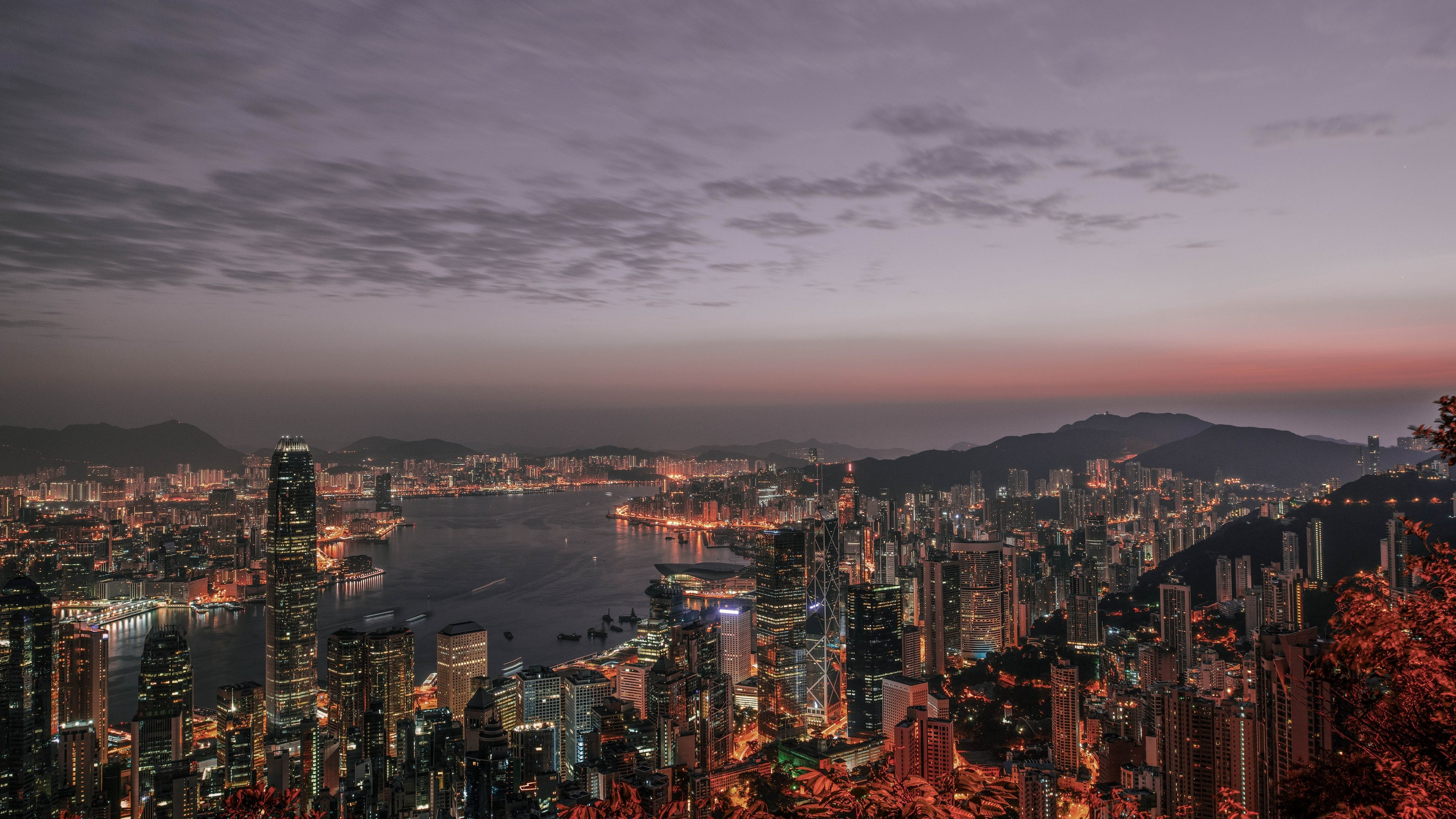3300x1856 Red City Skyline At Sunset Ultrawide Wallpaper 2025 Best Ultra HD High Resolution 4K Desktop Background Wallpaper For Mac Linux And Windows PC MacOS
