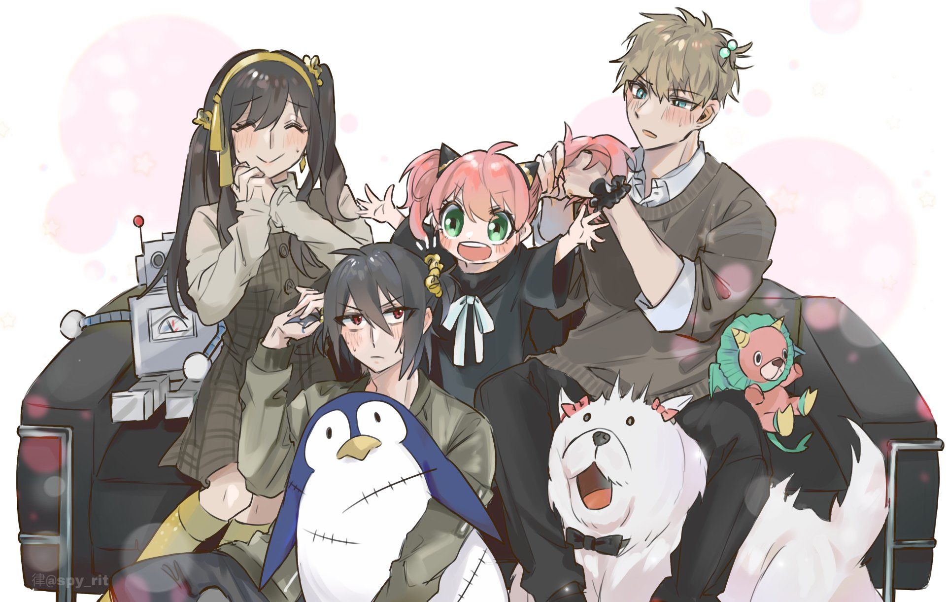 1920x1221 Spy x Family 4K Ultra HD: Loid, Anya & Family Bond in Anime Excellence by 六花x2586