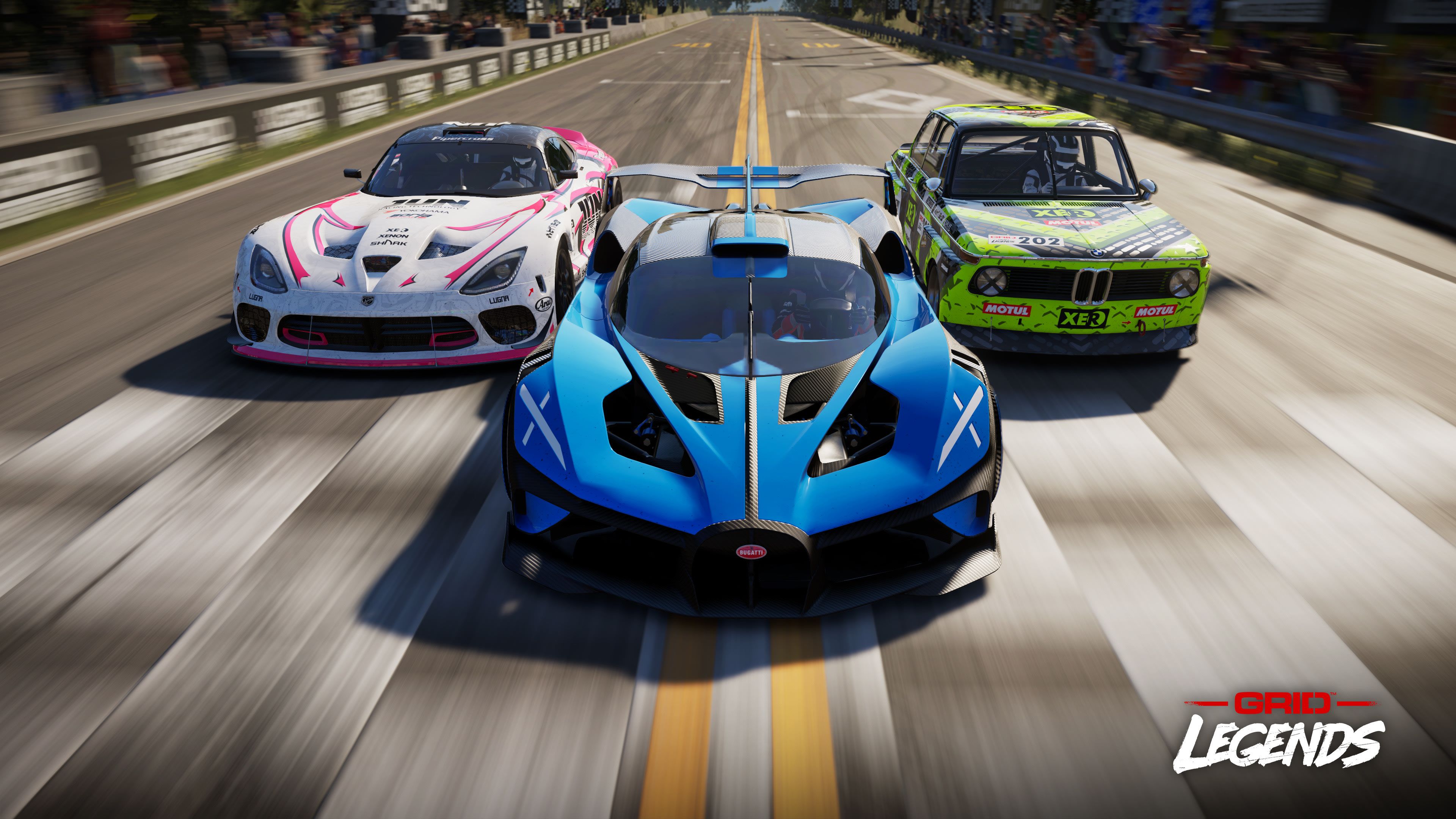 3840x2160 GRID Legends Wallpaper 4K, Dodge Viper, Bugatti Bolide
