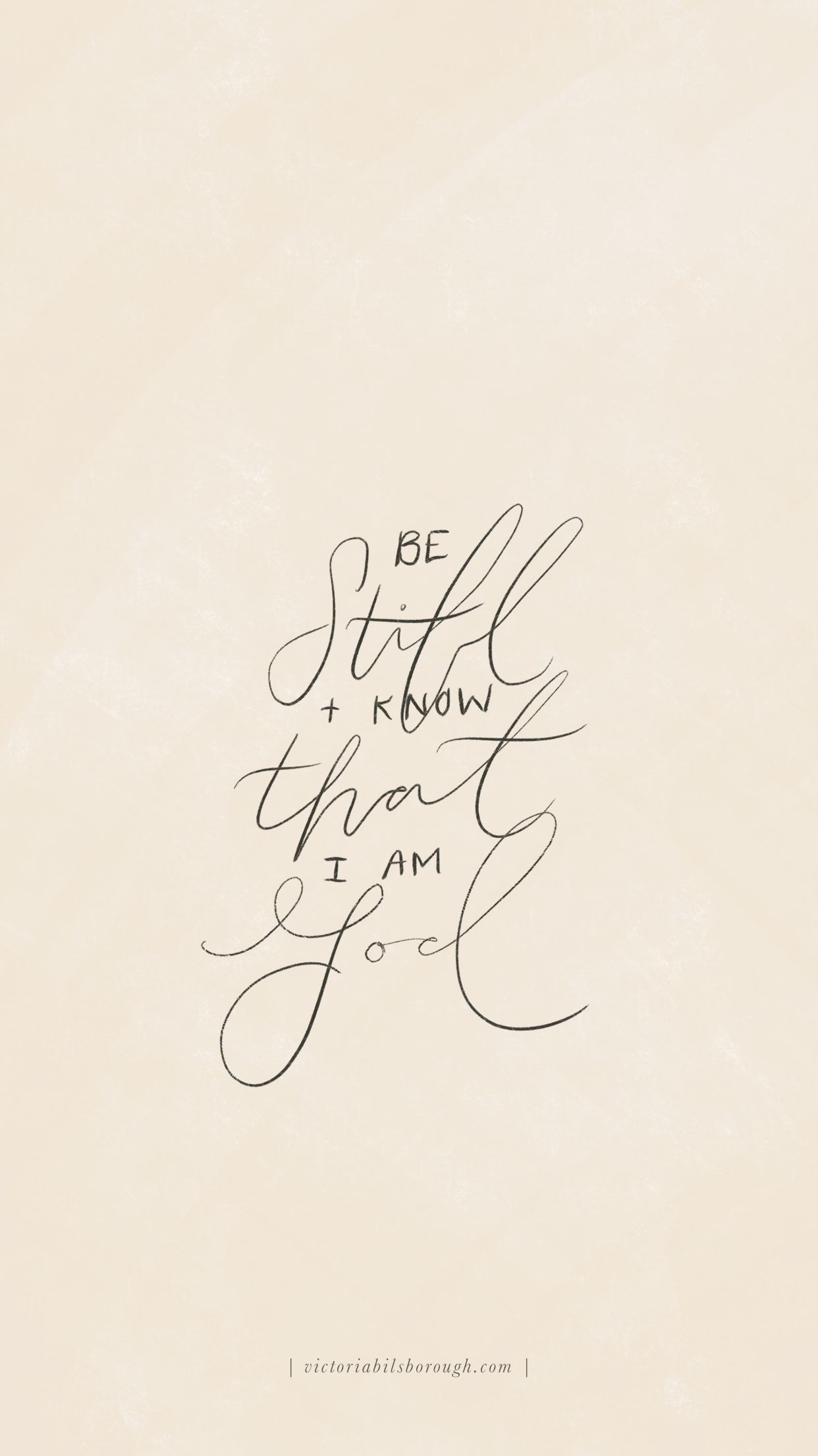 1242x2208 Be Still, And Know That I Am God Wallpaper