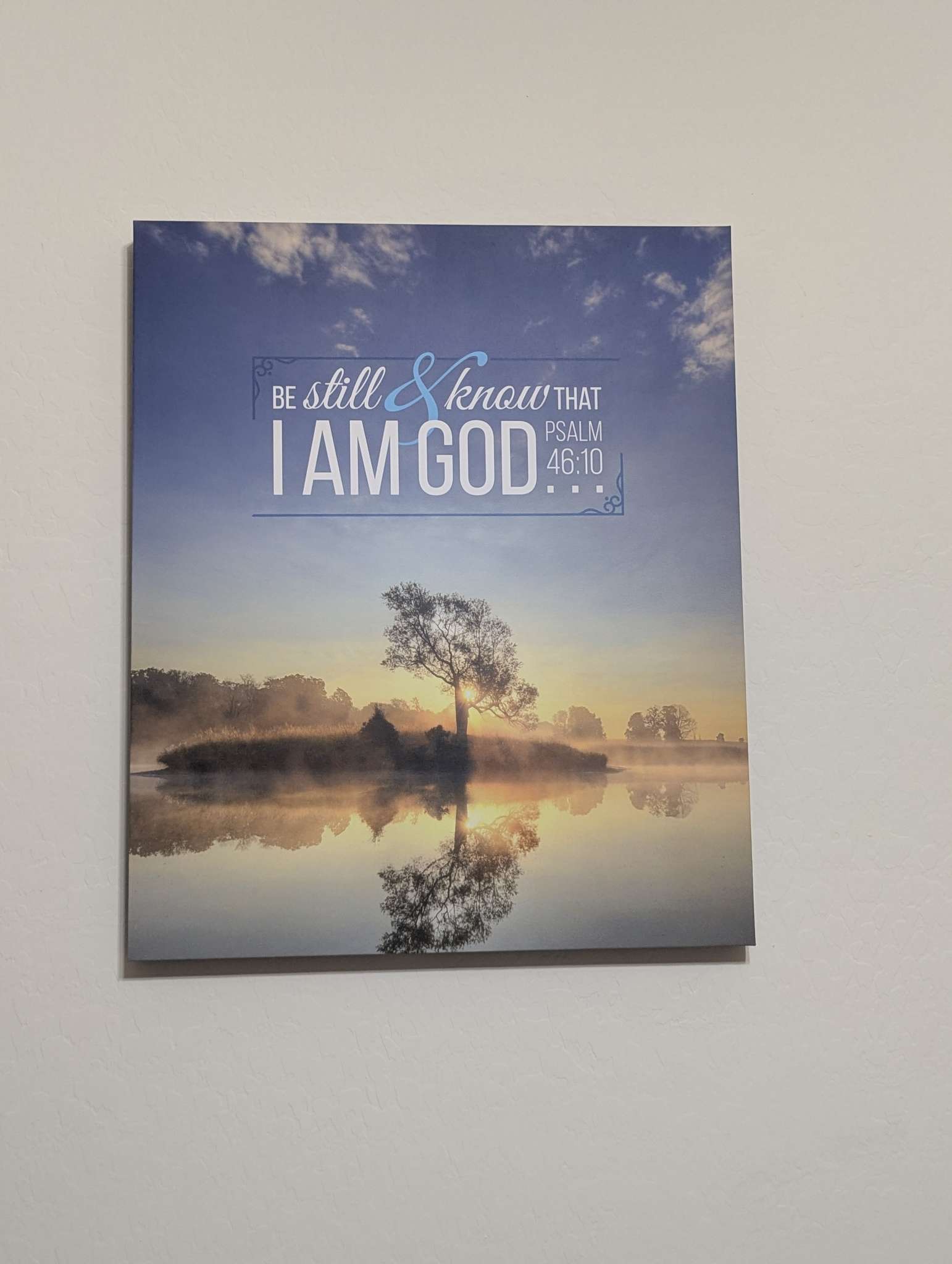 1542x2048 Scripture Walls Psalm 46:10 Be Still and Know That I Am God Lake Chris Your Love Gifts