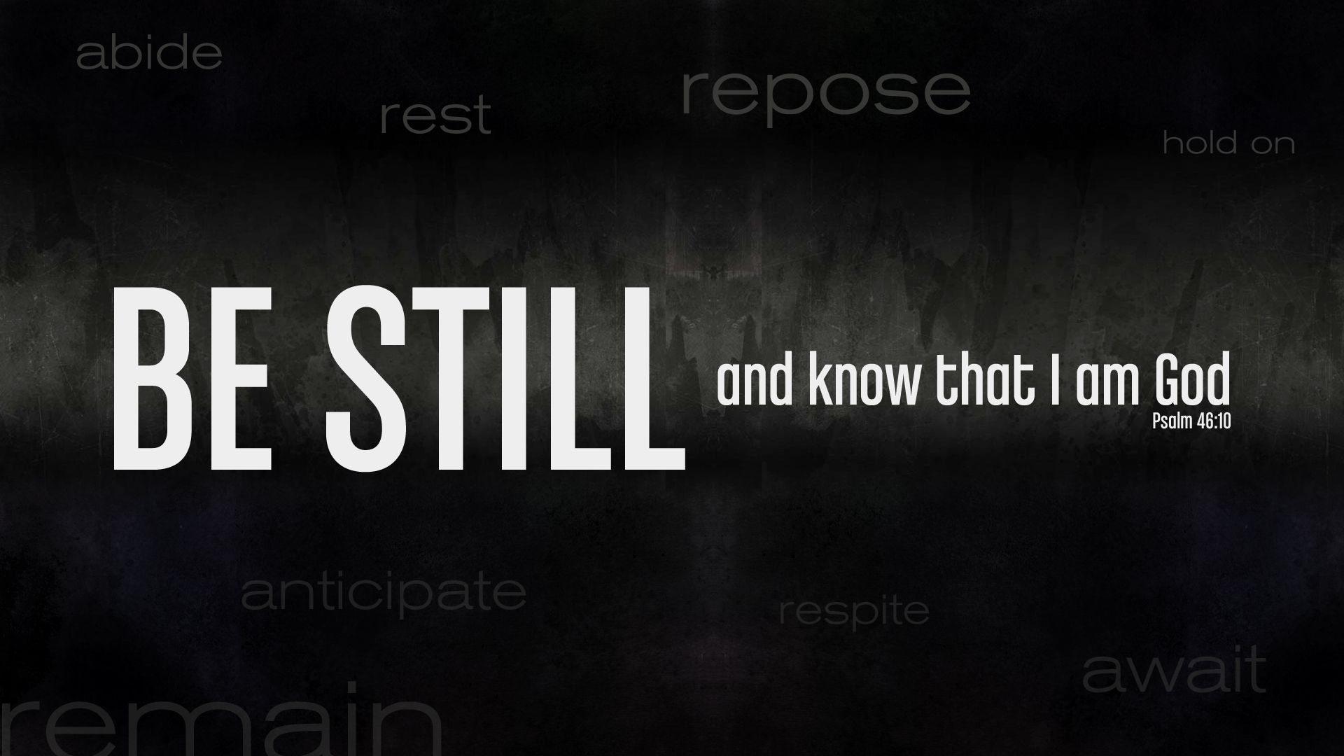 1920x1080 Be Still, And Know That I Am God Wallpaper