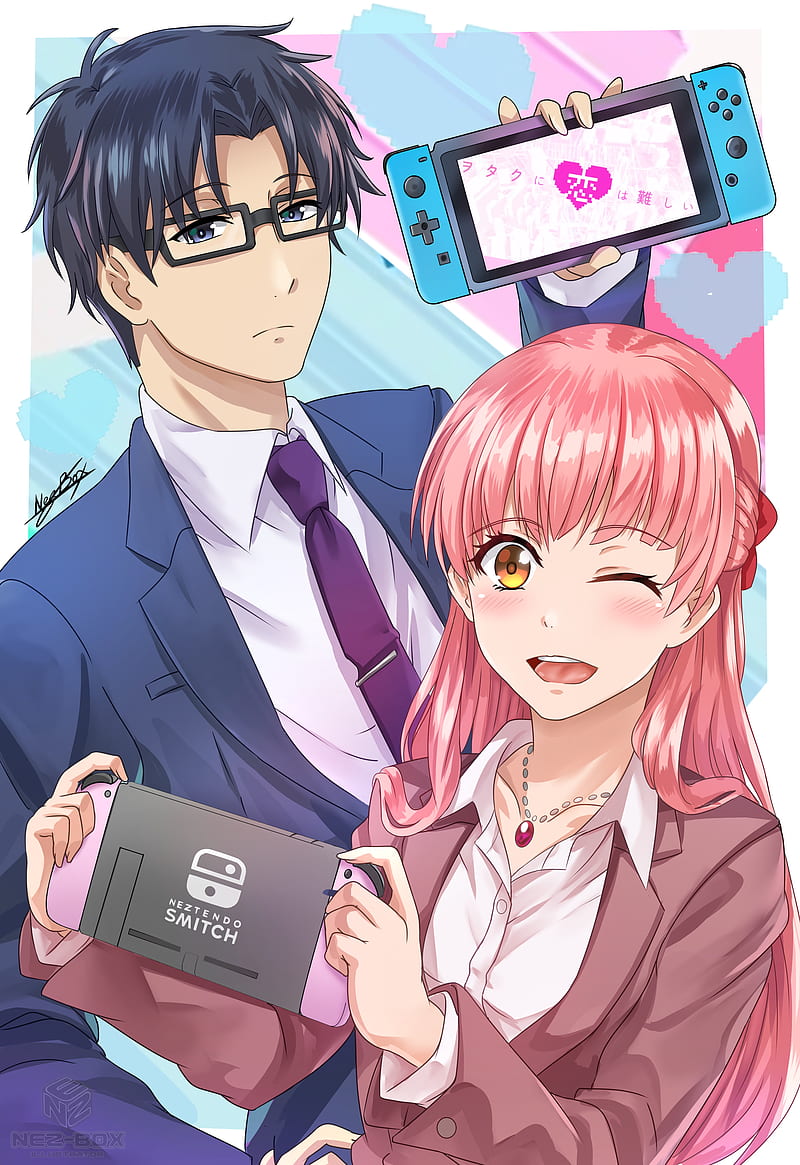 800x1165 HD wotaku ni koi wa wallpaper