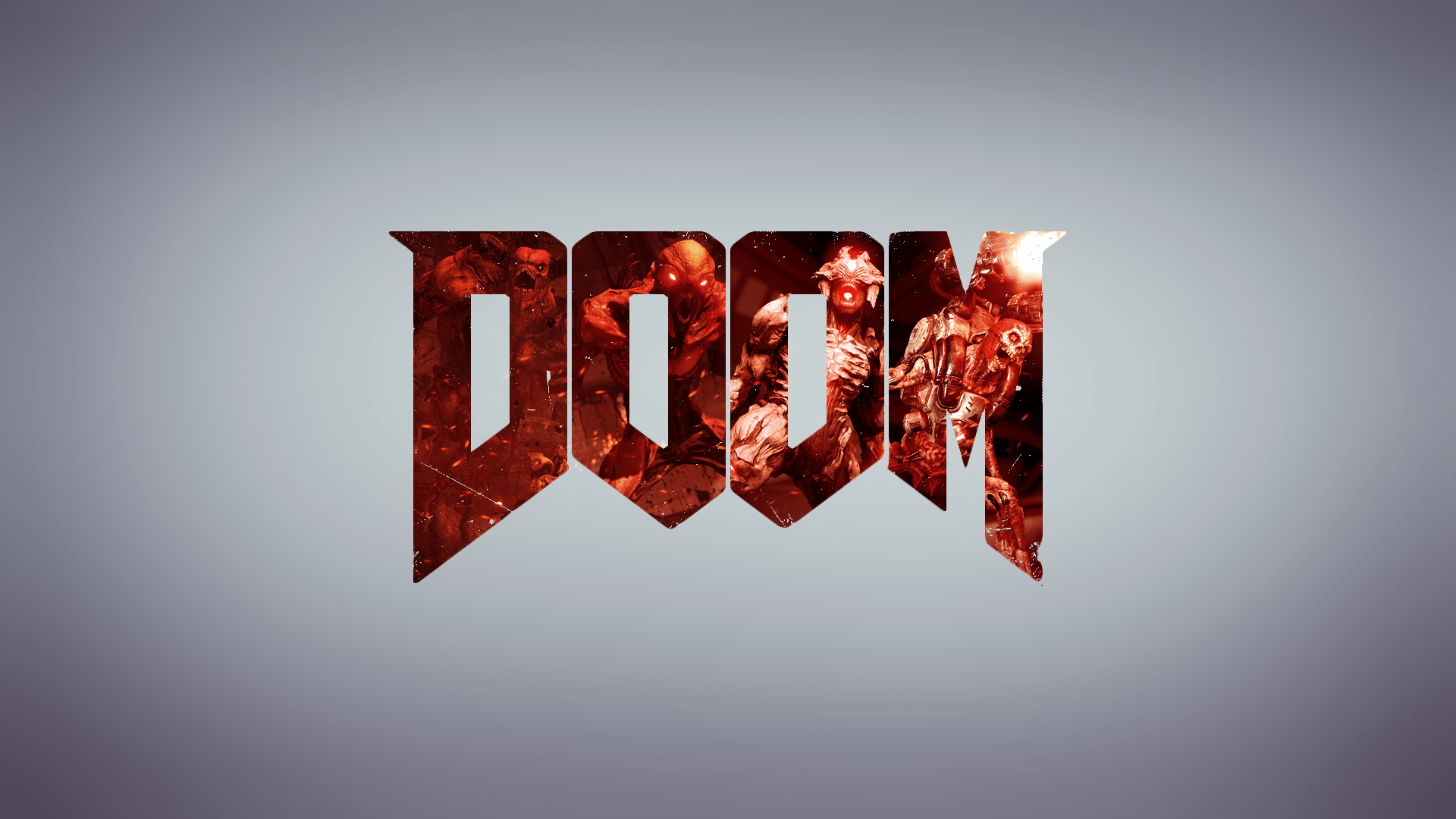 1920x1080 Minimalist Doom Logo HD Wallpaper Gaming Aestheticx1080