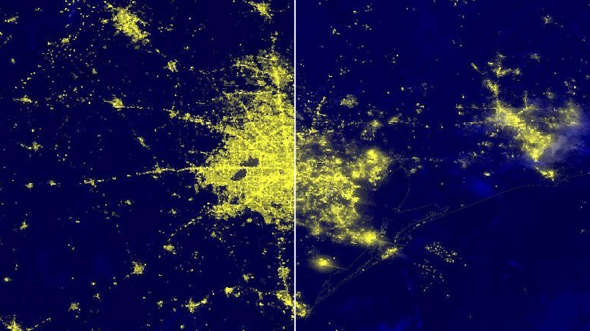 1920x1080 Houston power outages from Hurricane Beryl can be seen from space
