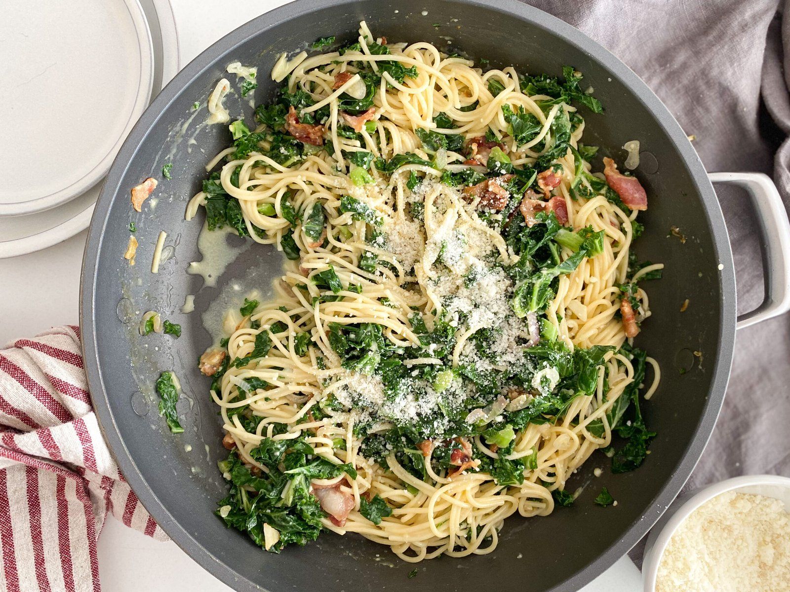 1600x1200 Simple Kale Spaghetti Carbonara's Tasting Spoon