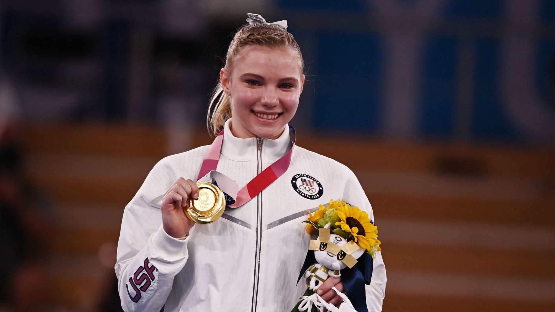 1920x1080 U.S. gymnast Jade Carey wins Olympic gold in floor exercise final