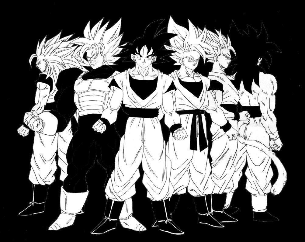 1003x796 Goku Black And White Wallpaper