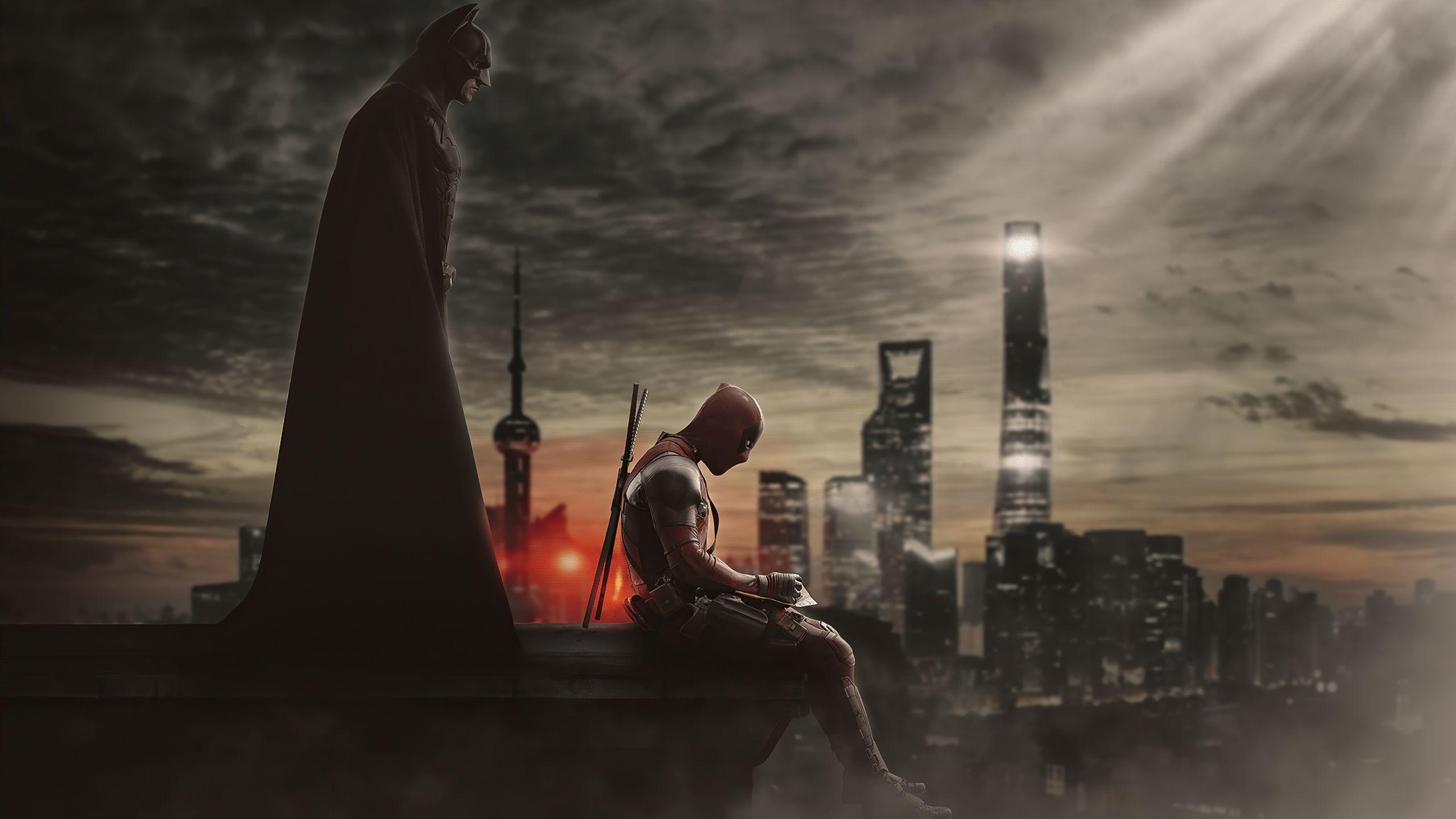 2560x1440 Deadpool And Batman 4k 1440P Resolution HD 4k Wallpaper, Image, Background, Photo and Picture