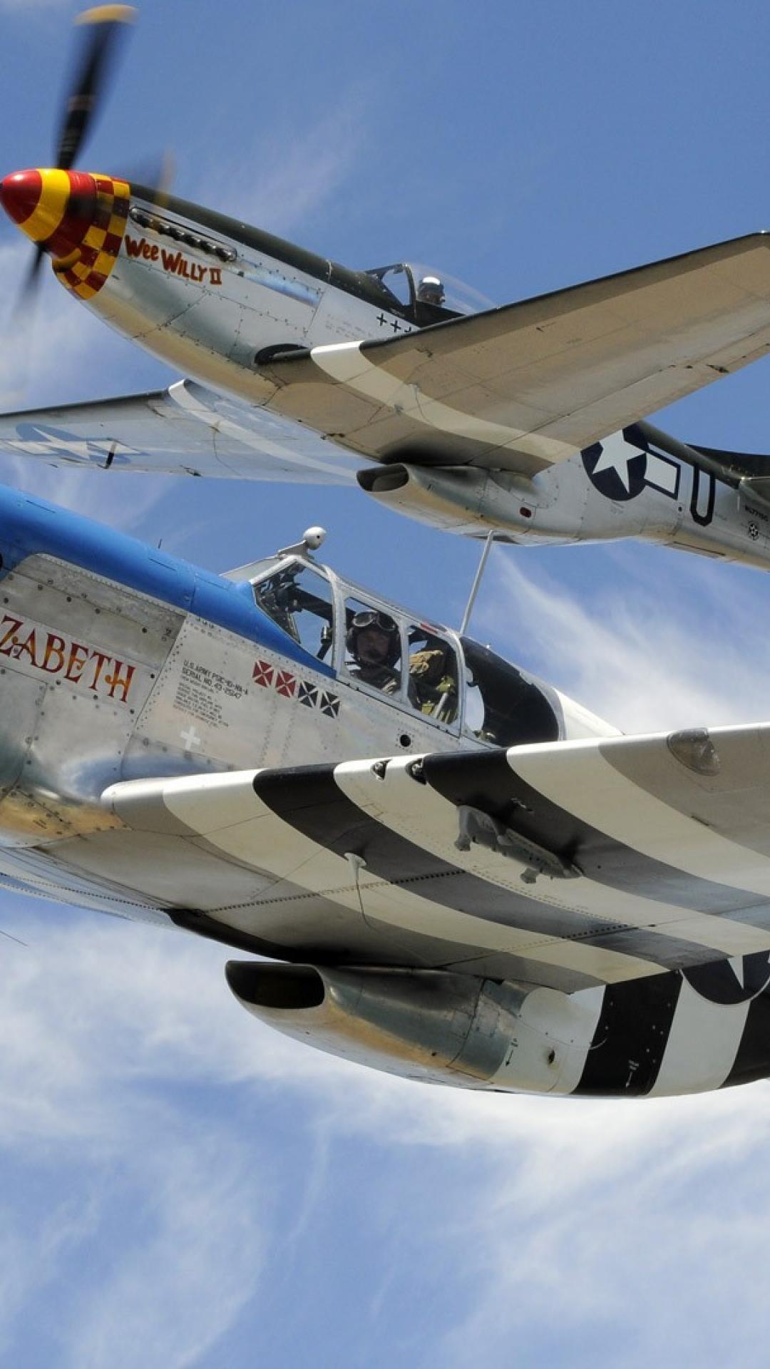 1080x1920 P51 Mustang Phone Wallpaper