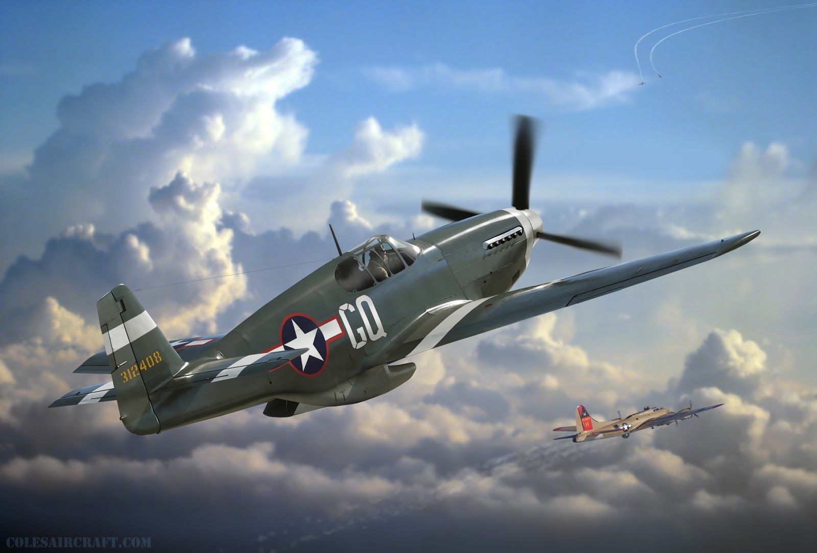 1600x1083 Aviation Art Of Ron Cole & Cole's Aircraft: Anatomy Of A P 51 Mustang Loss
