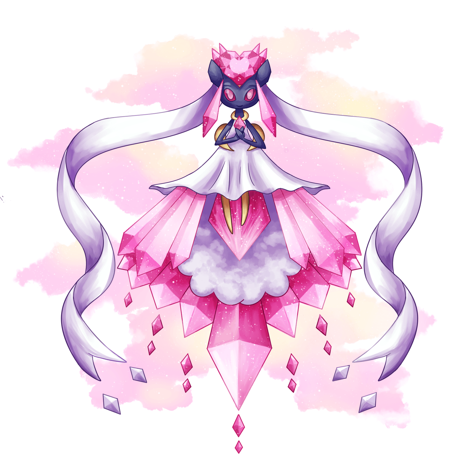 1600x1584 Mega Diancie Wallpaper
