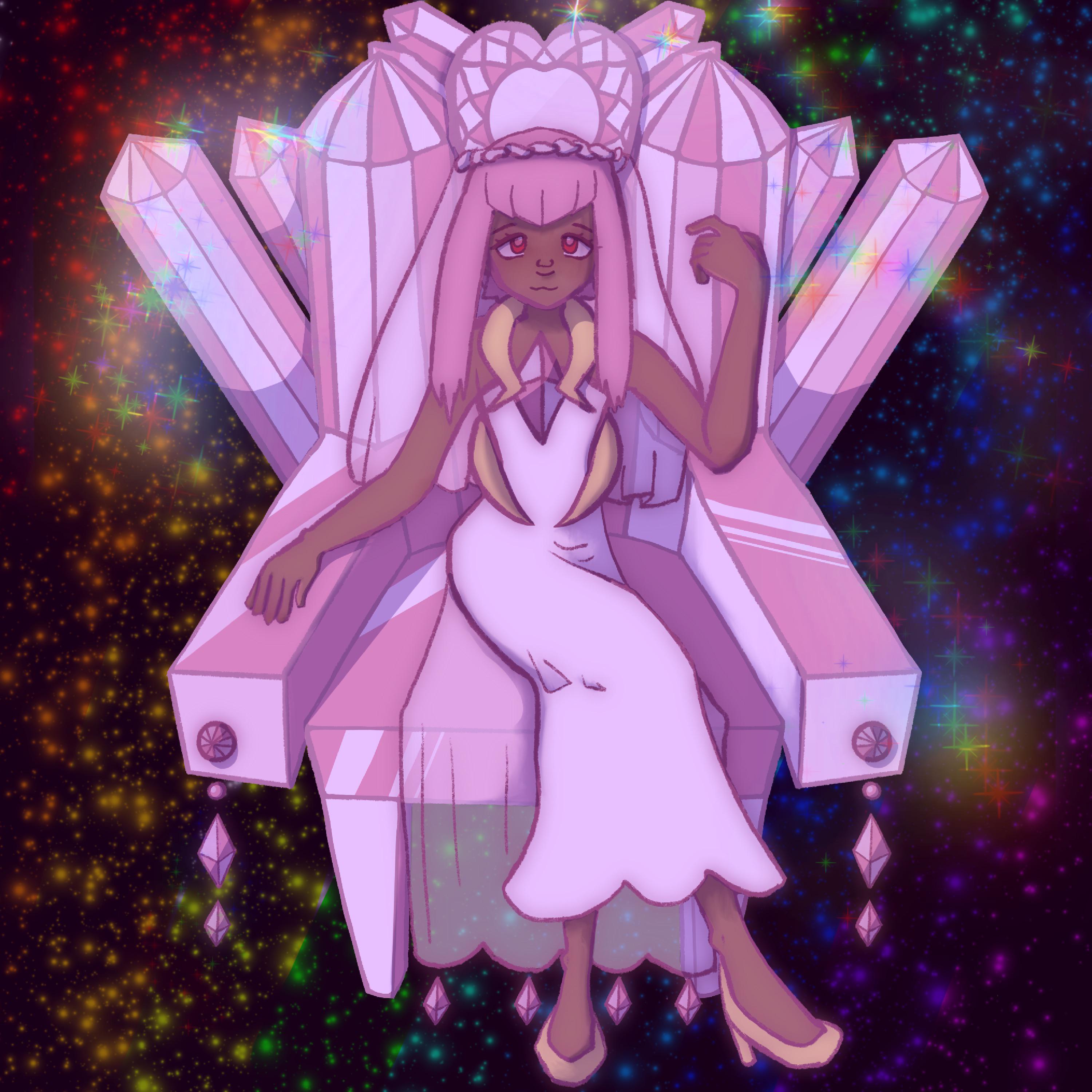3000x3000 my humanized diancie fanart!