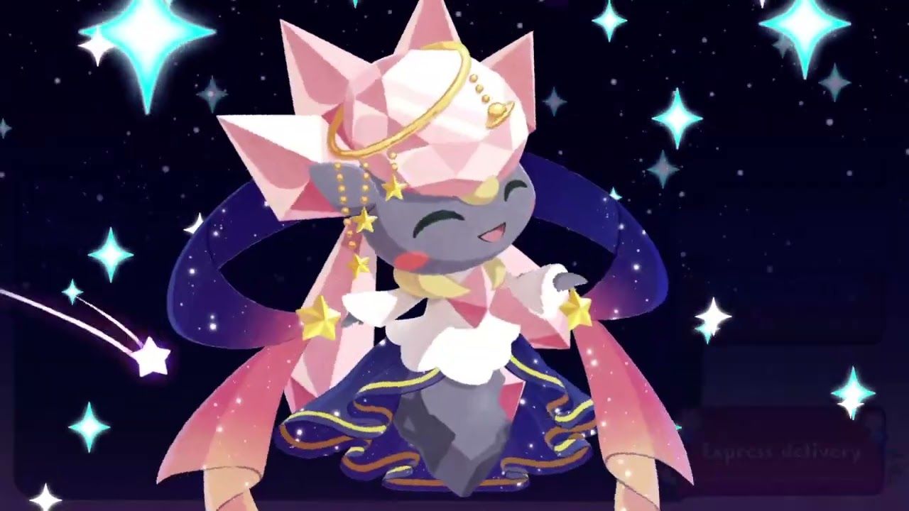1280x720 Diancie Shooting star Pokémon Café ReMix Nintendo Switch July 2024