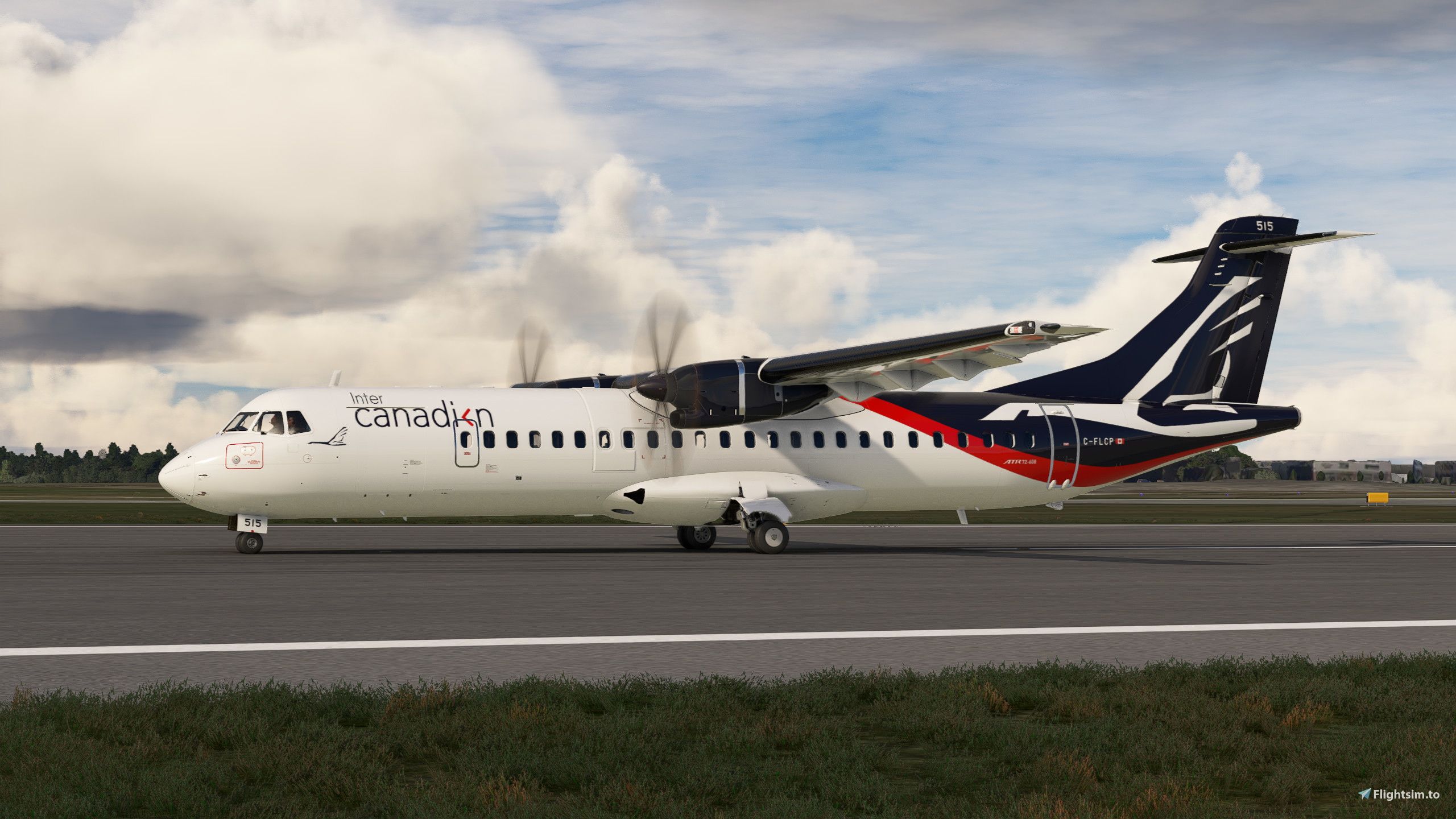 2560x1440 Inter Canadian. C FLCP. Asobo ATR 72 600K Liveries For MSFS