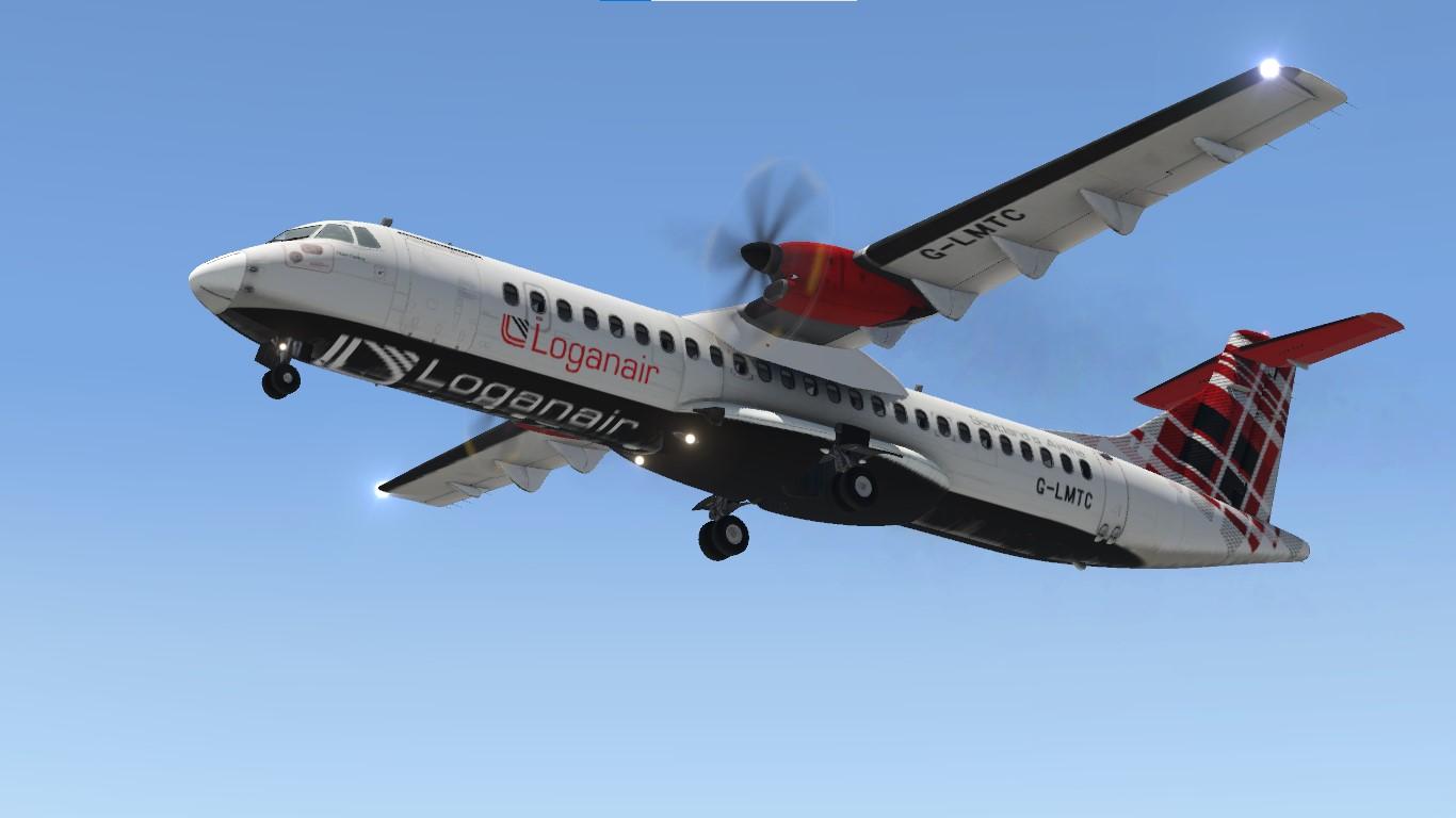 1366x768 Aerosoft ATR 72 500 Loganair G LMTC Livery Skins Plane.Org Forum
