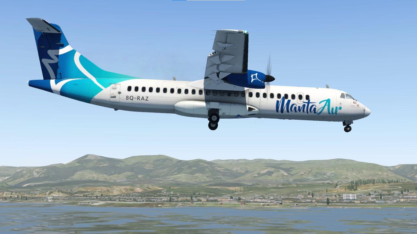 1366x768 Aerosoft ATR 72 600 Manta Air 8Q RAZ Livery Skins Plane.Org Forum