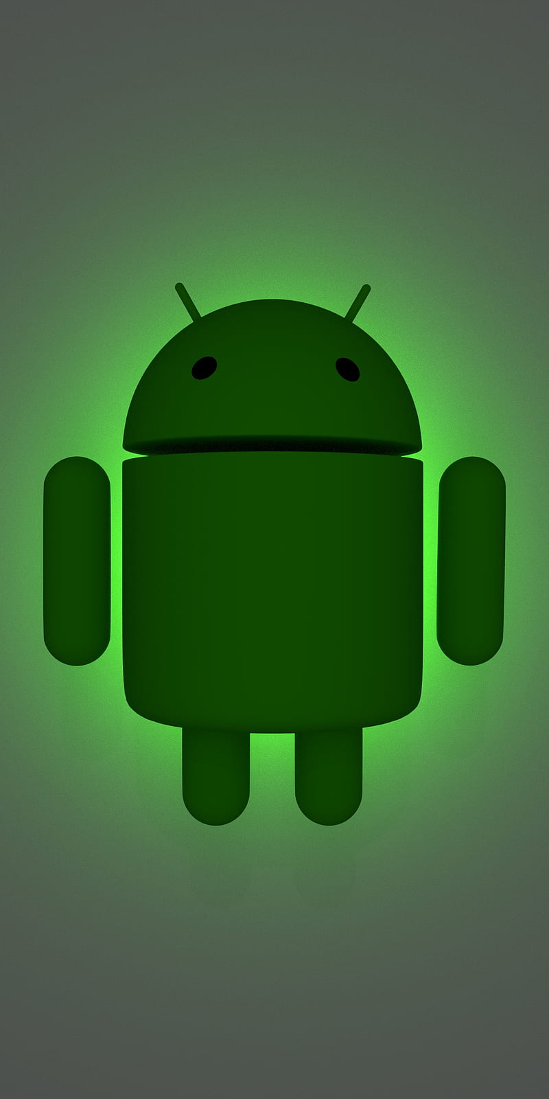 800x1600 Bugdroid, android, avatar, green, phone, HD phone wallpaper