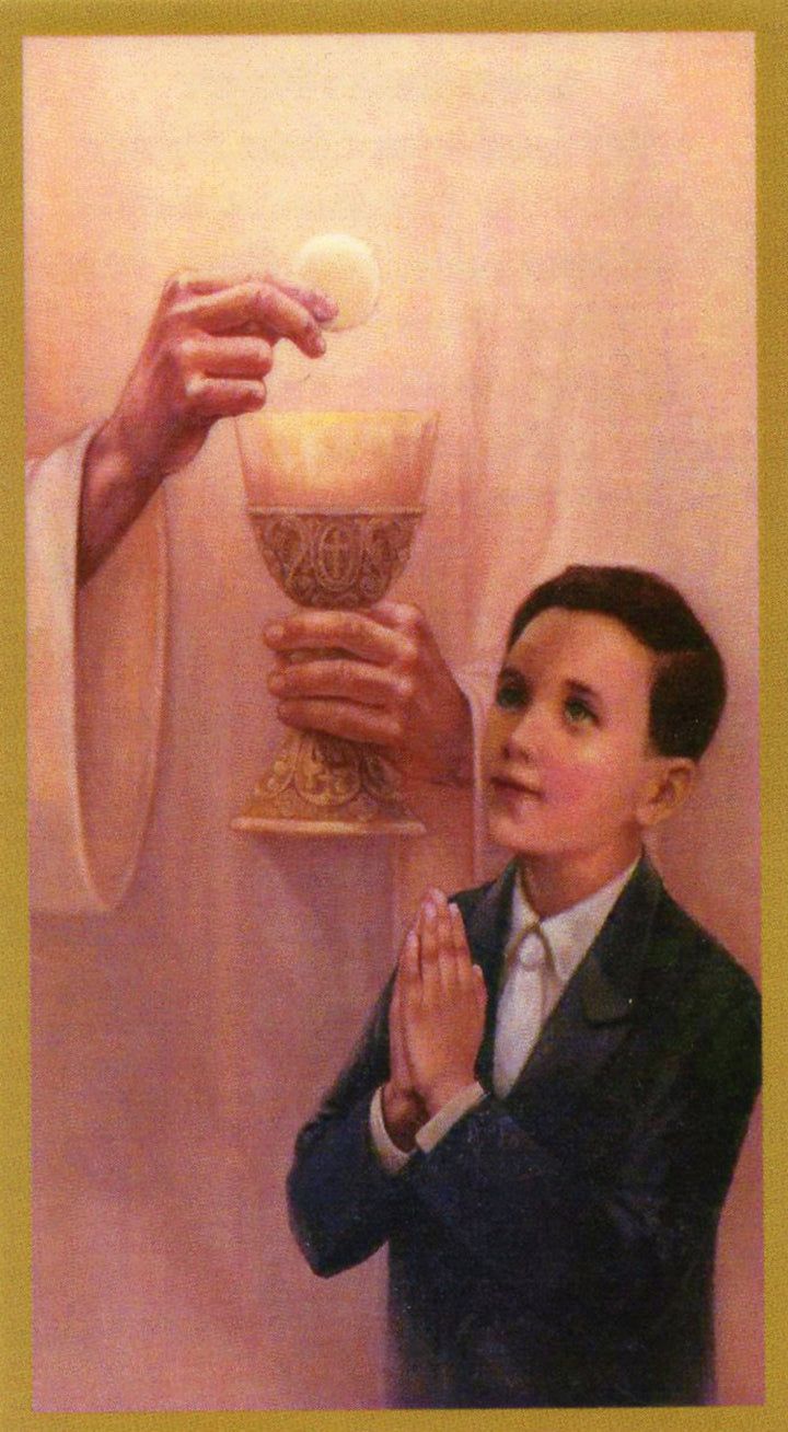 720x1308 Communion Prayer Boy 2 First Communion Laminated Prayer Cards of 35