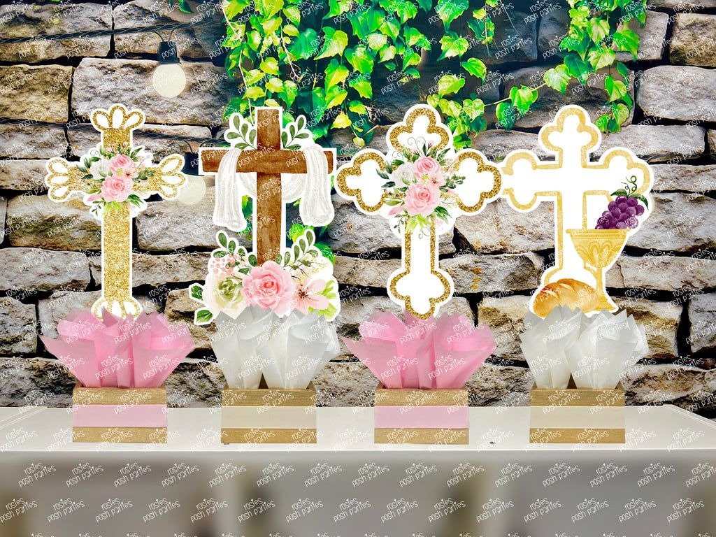 1024x768 Christening Religious Theme. First Communion. Primera Comunion Decoration. Christening Centerpiece