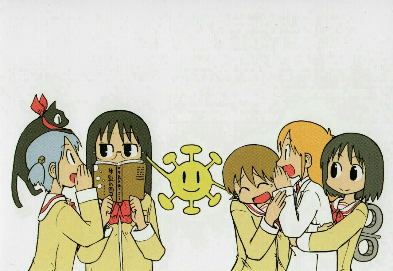 1280x885 Mai minakami, hakase and yūko aioi anime on