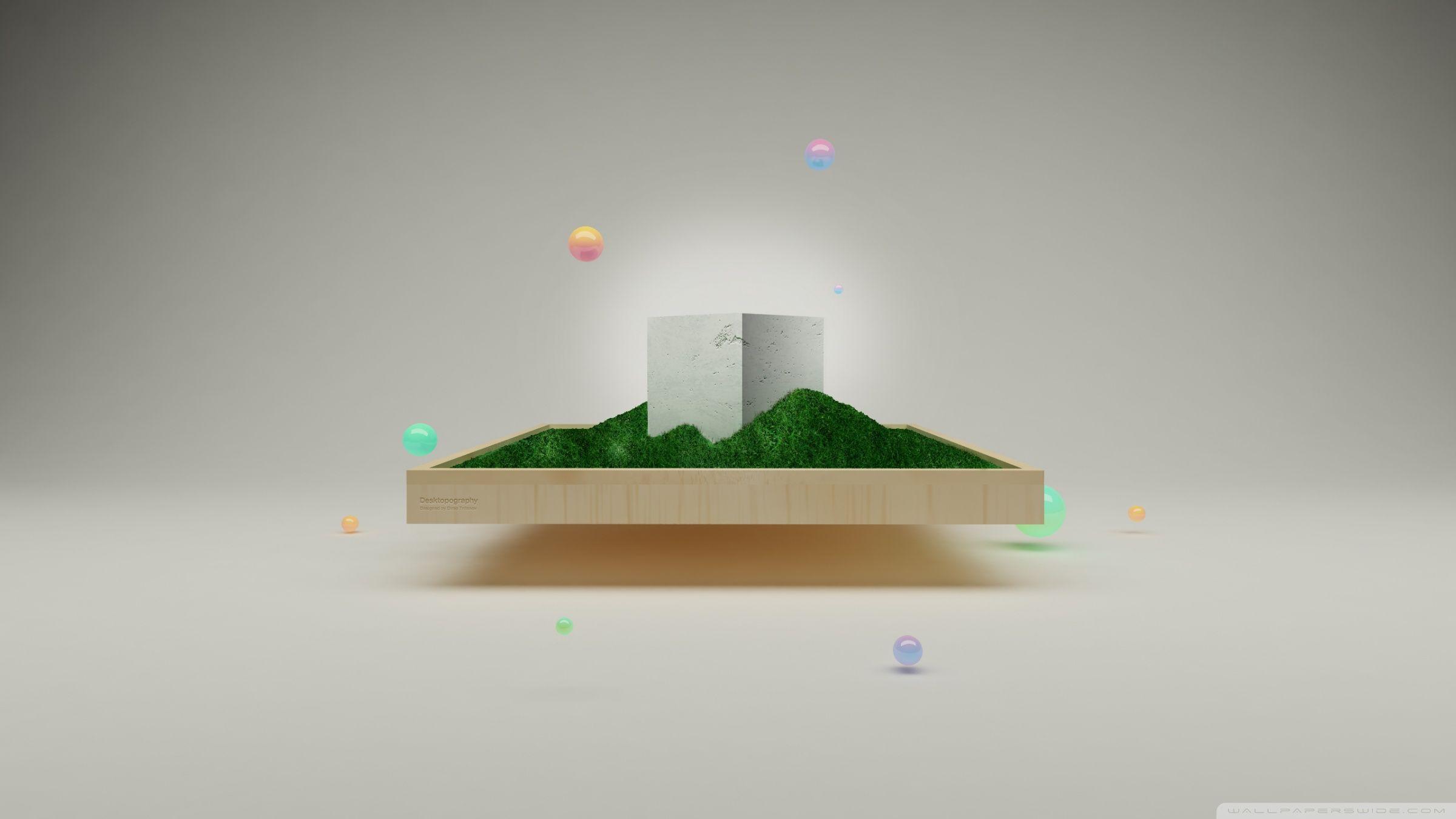 2400x1350 3D Minimalist Art Ultra HD Desktop Background Wallpaper for 4K UHD TV : Multi Display, Dual Monitor : Tablet