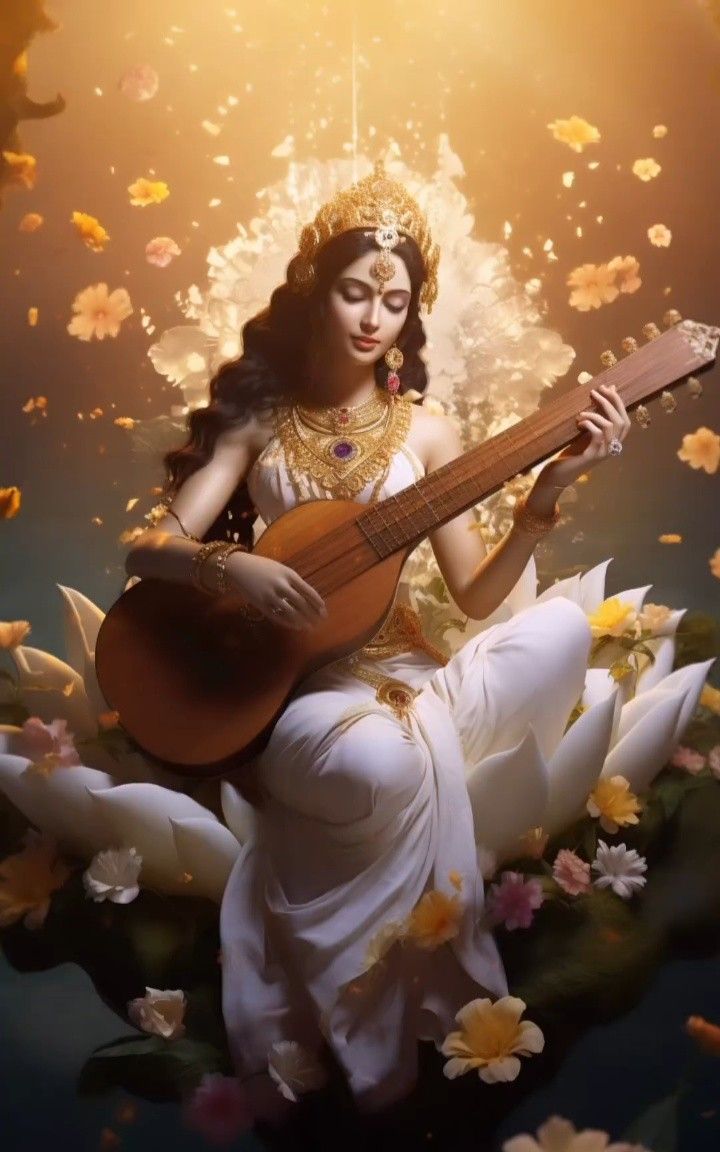 720x1152 Devi saraswati wallpaper. Spritual wallpaper aesthetic hindu, Indian goddess, Shakti goddess
