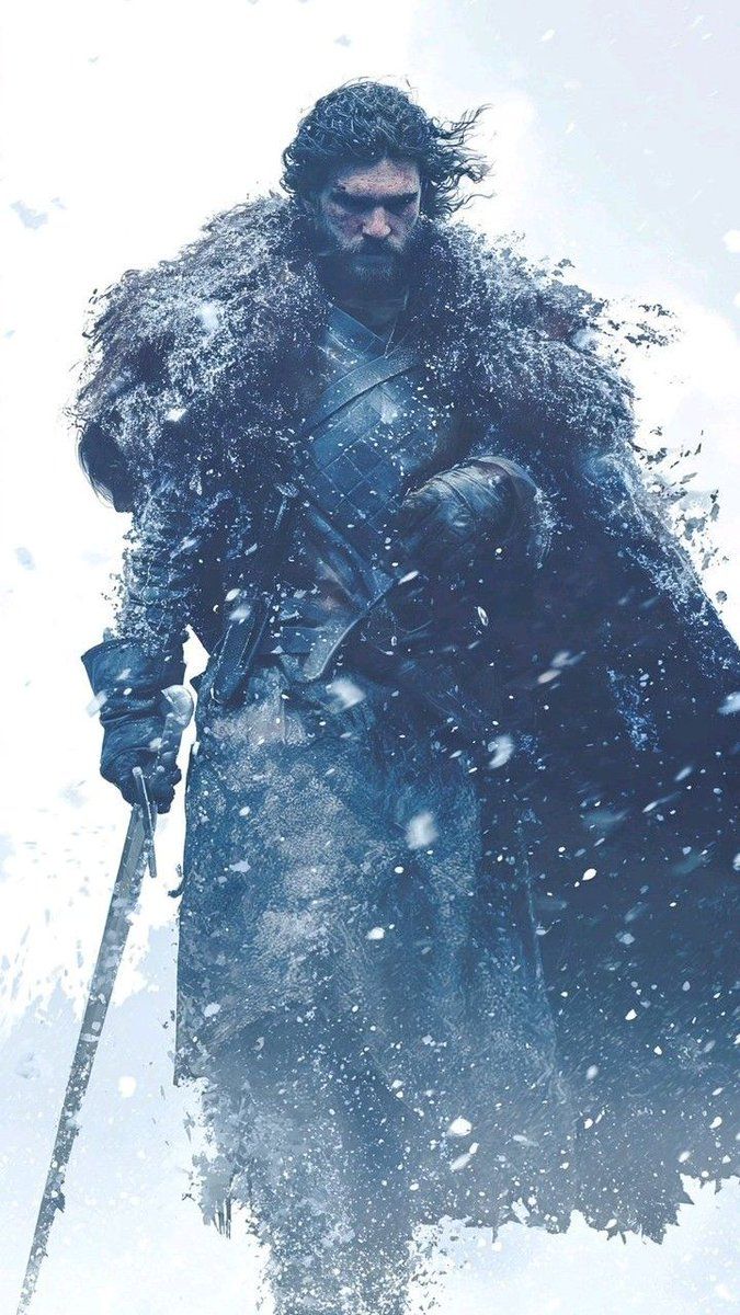 675x1200 4K HD Android Wallpaper Need Tap Hold Load 8K iPhone iOS theme Jon Snow Game of Thrones GOT Winter Is Coming