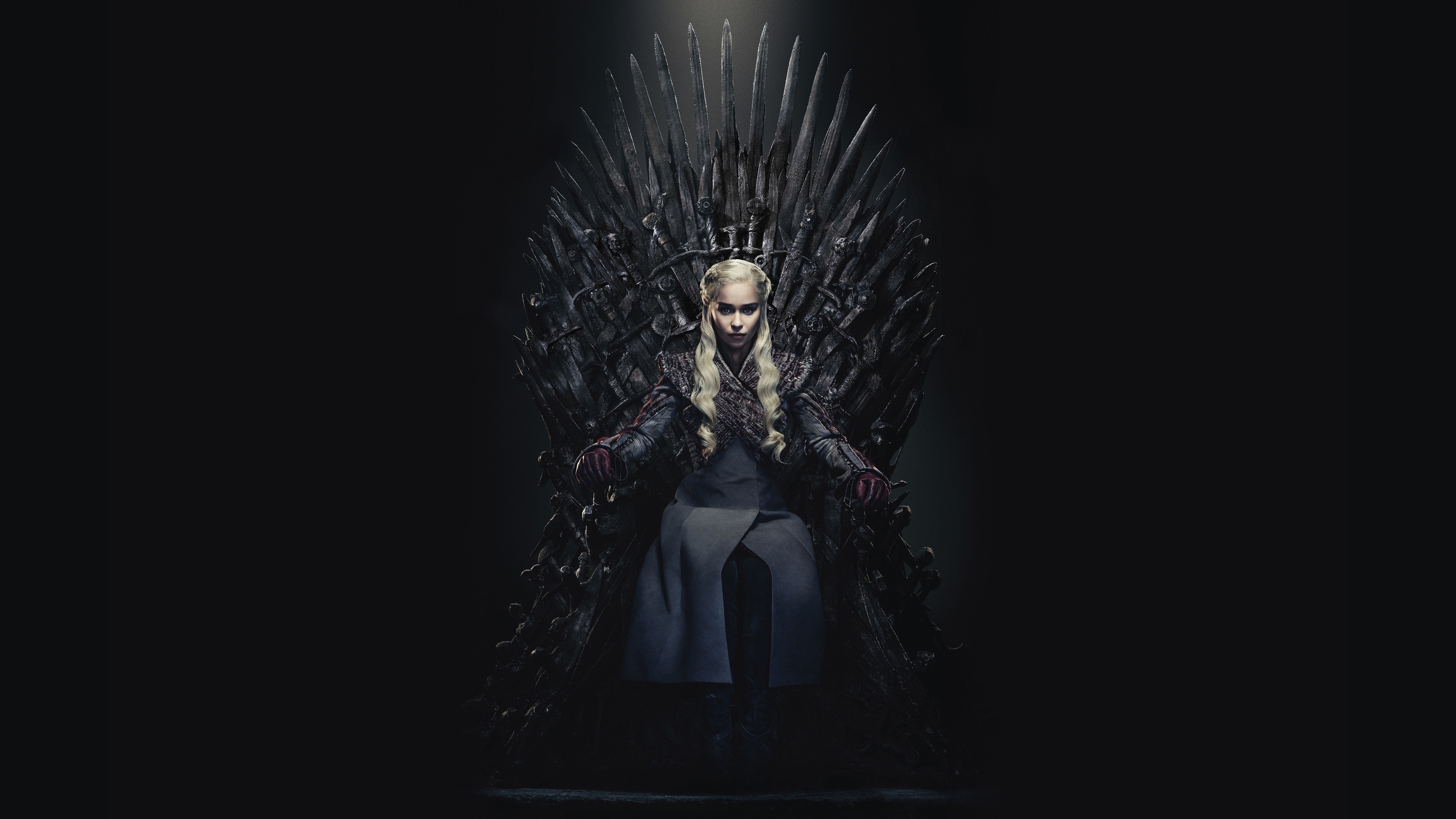 7680x4320 Daenerys Targaryen Game of Thrones Iron Throne Season 8 8K 4K Wallpaper HD
