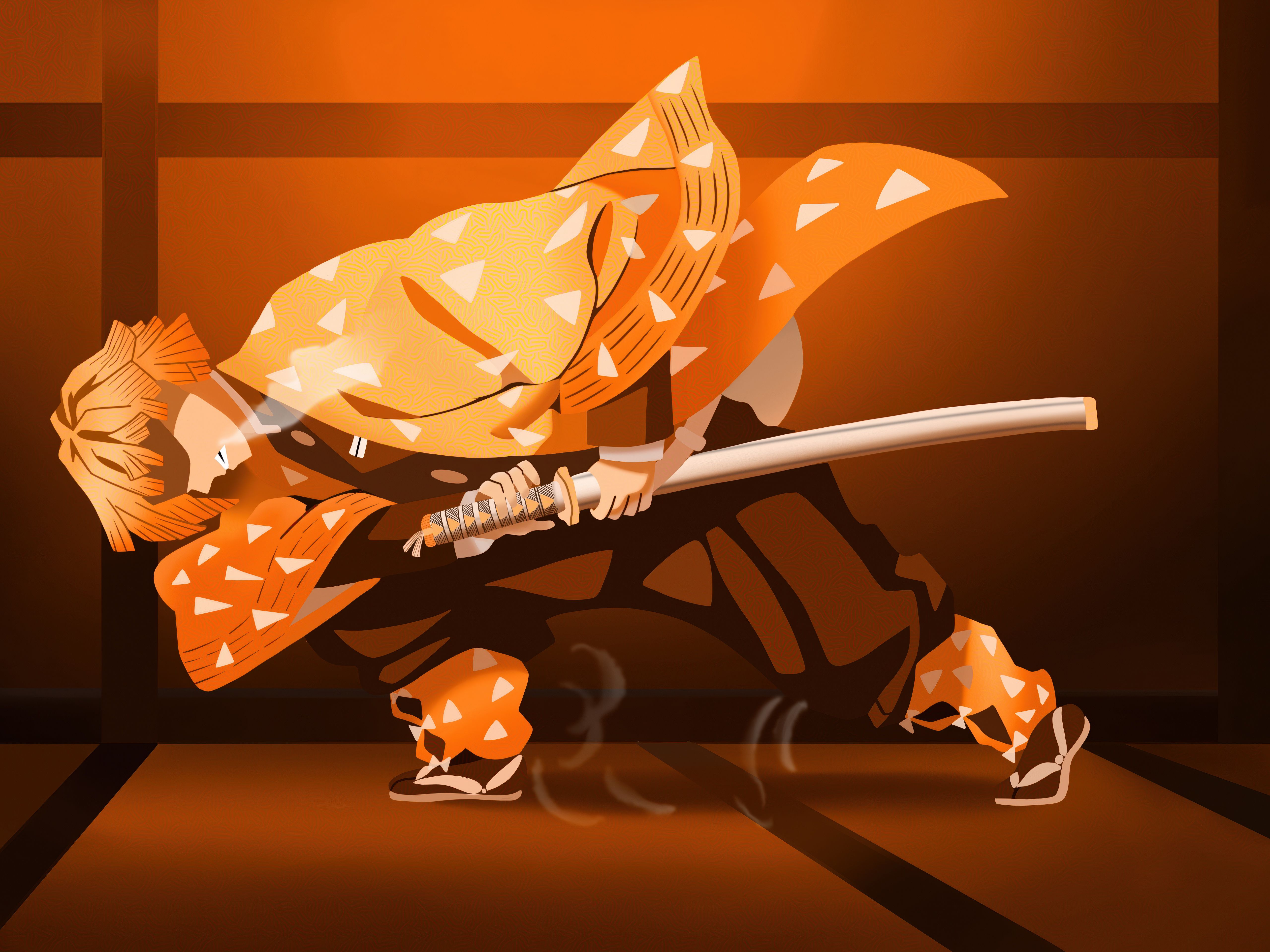 5120x3838 Demon Slayer 4K Wallpaper