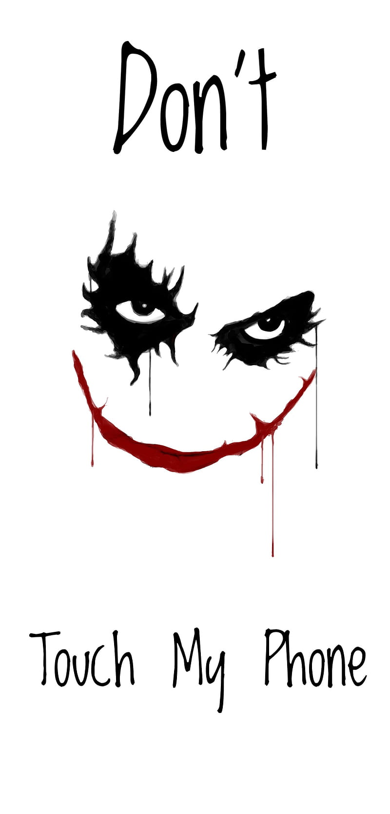800x1667 Joker, dont, joker, lock, my, phone, screen, touch, HD phone wallpaper