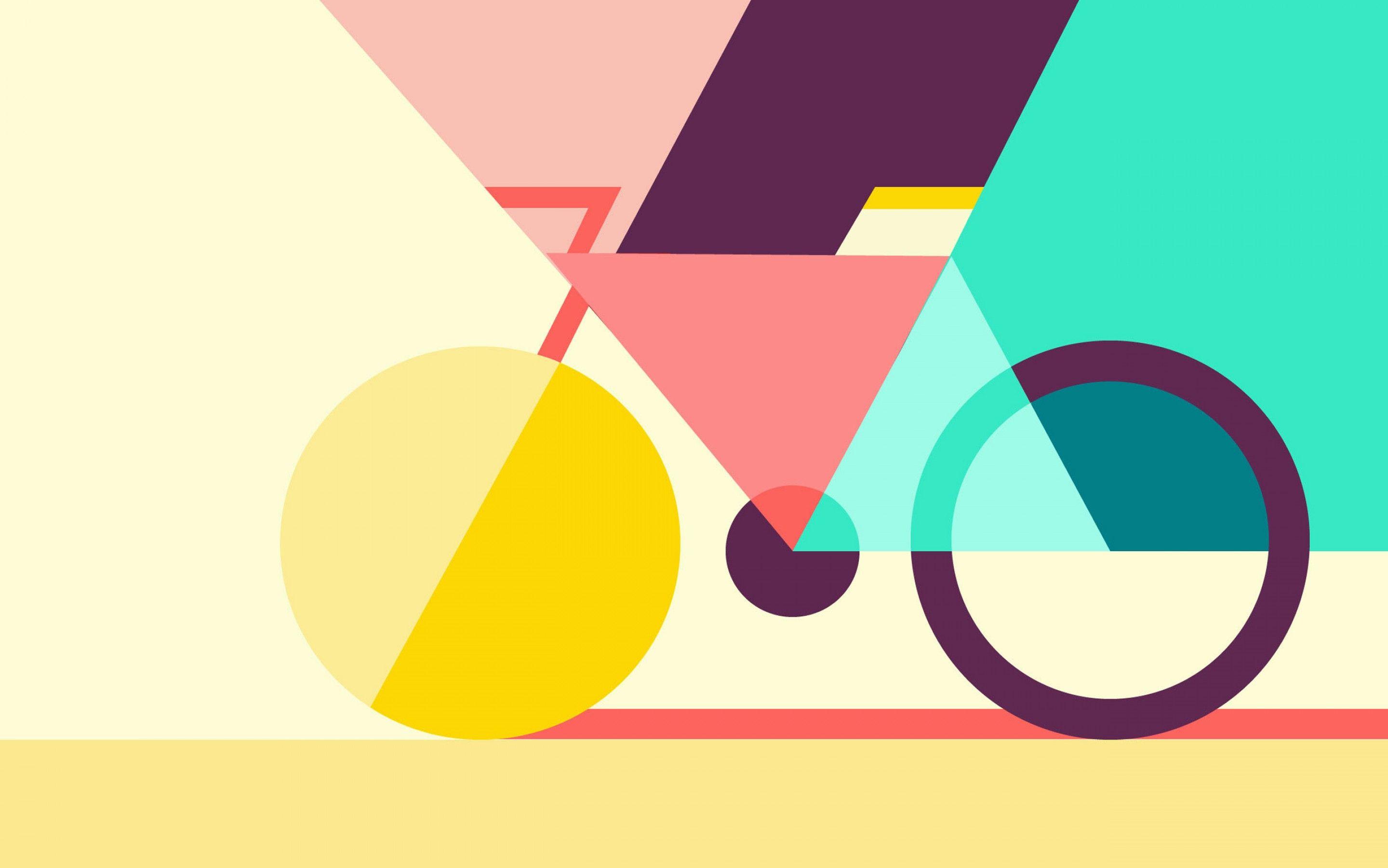 2880x1800 Full HD 3D & Colorful Geometric Cycling Wallpaper 15 Retina Macbook Pro