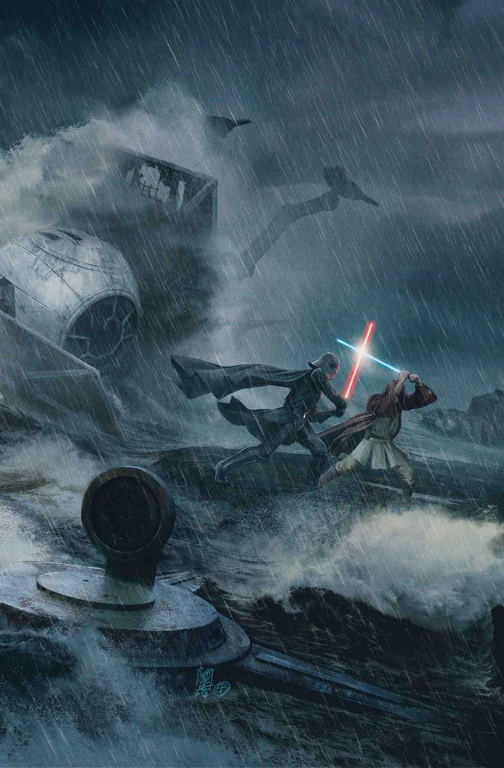 736x1121 Darth Vader Vs Obi Wan Kenobi #starwars