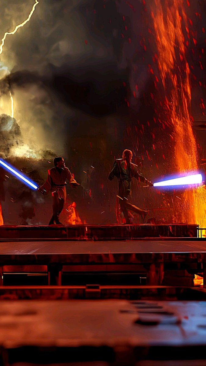 675x1200 Darth Thunder ⚡ On X: Darth Vader Vs Obi Wan Kenobi From Revenge Of The Sith Will Forever Be Iconic ✨ / X