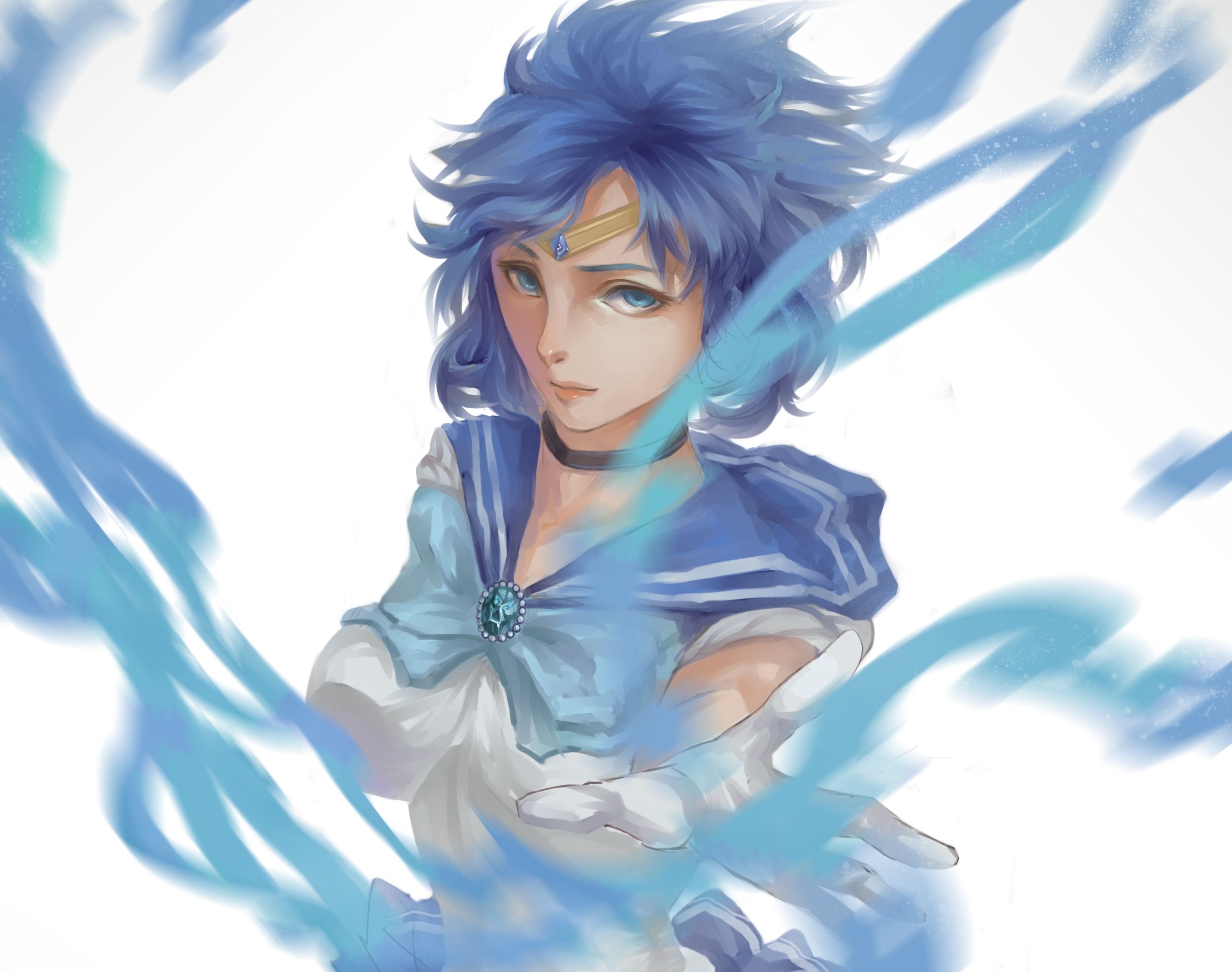 2480x1957 Wallpaper girl, anime, art, form, schoolgirl, Bishoujo Senshi Sailor Moon, mizuno ami, sailor mercury for mobile and desktop, section сёдзё, resolution 2480x1957