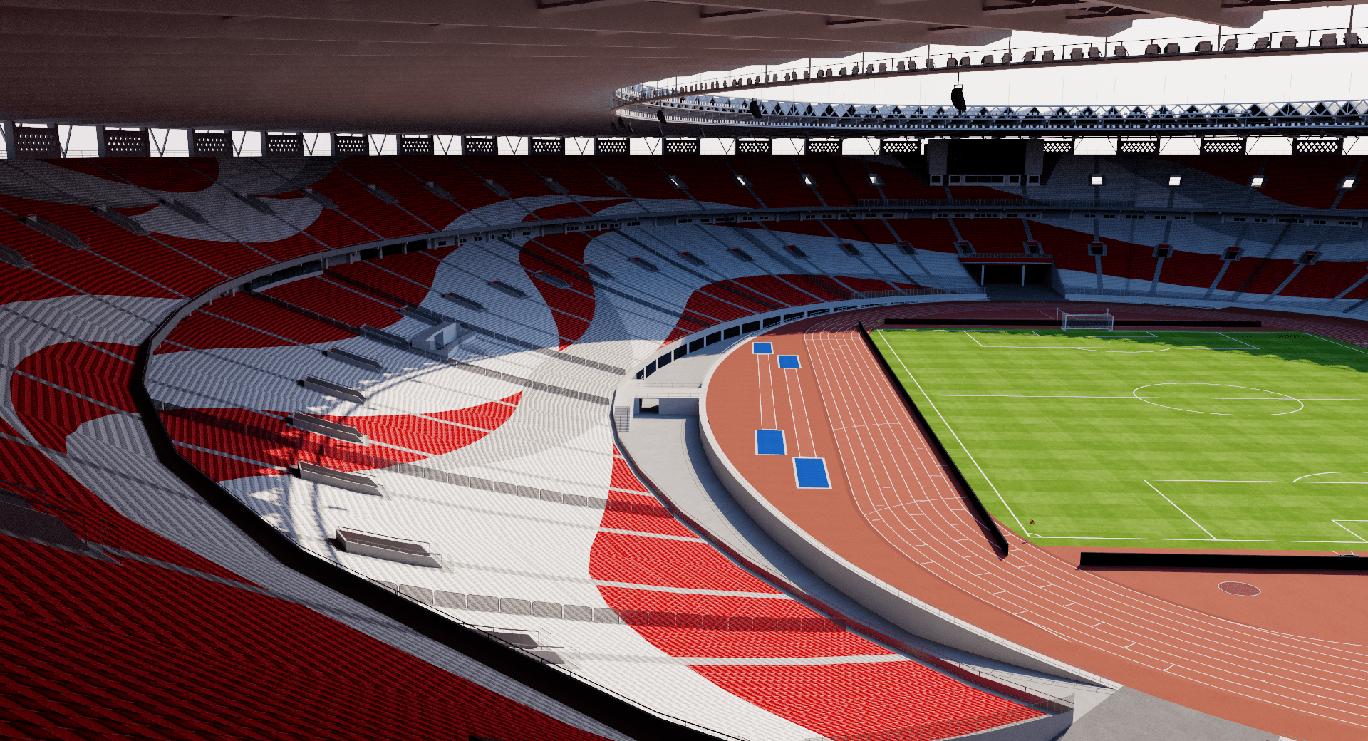 1920x1040 Gelora Bung Karno Stadium Indonesia 3D model