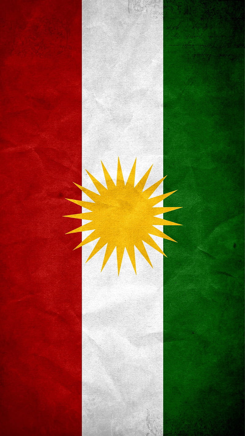 800x1422 Kurdish flag, state, HD phone wallpaper