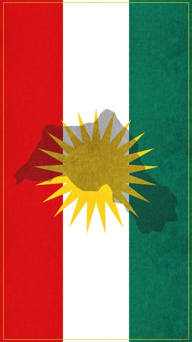 736x1308 Kurdish flag Kurdistan