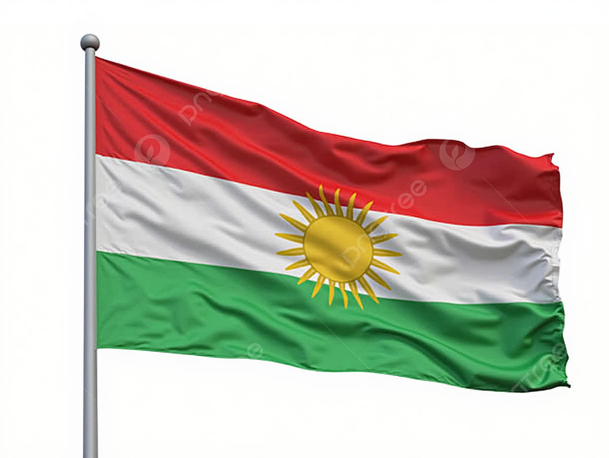 1200x904 Kurdistan Flag On Flagpole Photo, Flag, Banner, Isolated Background Image And Wallpaper for Free Download