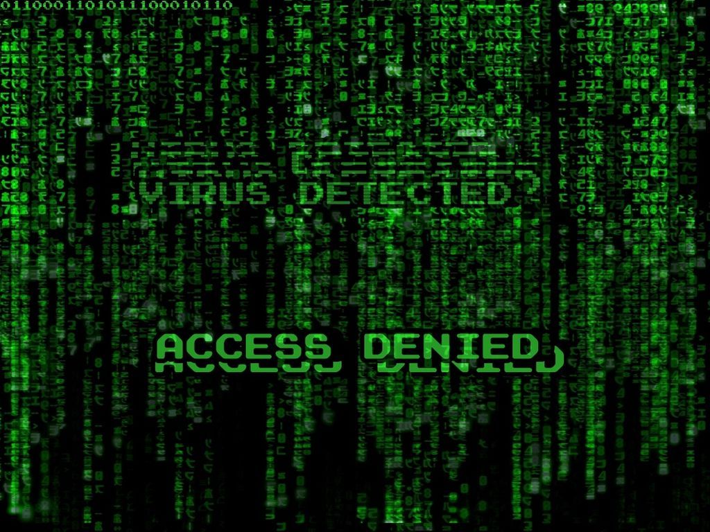1024x768 Computer Virus Wallpaper
